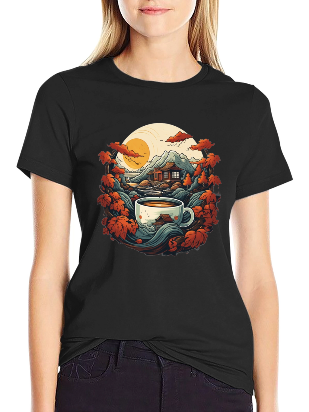 Coffee Zen Black T-Shirt