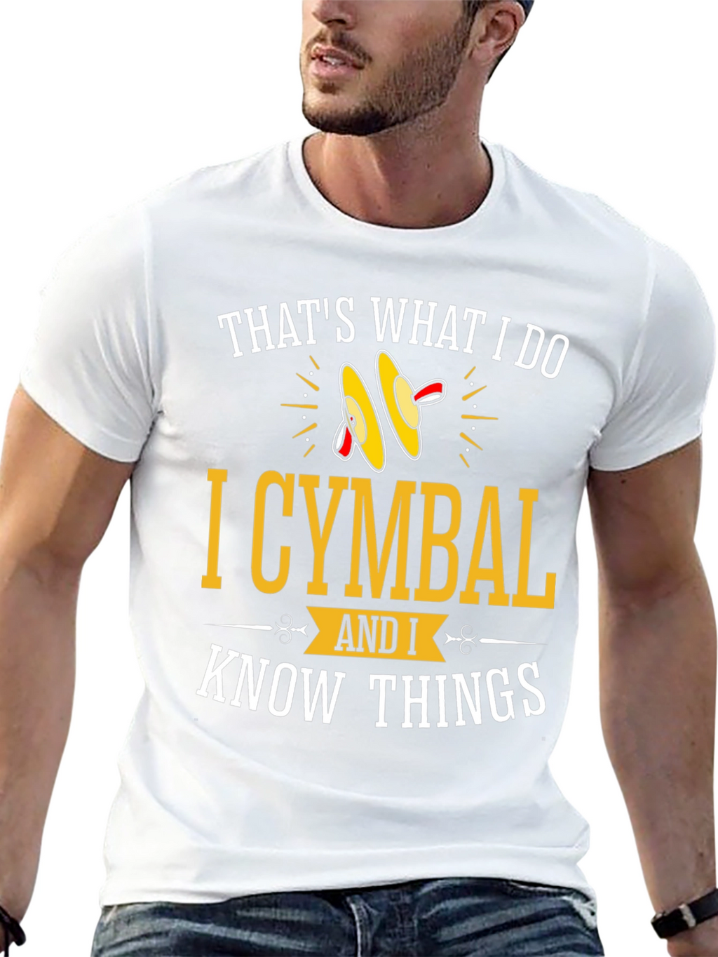Cymbal Player Graphic Tee - I Know Things