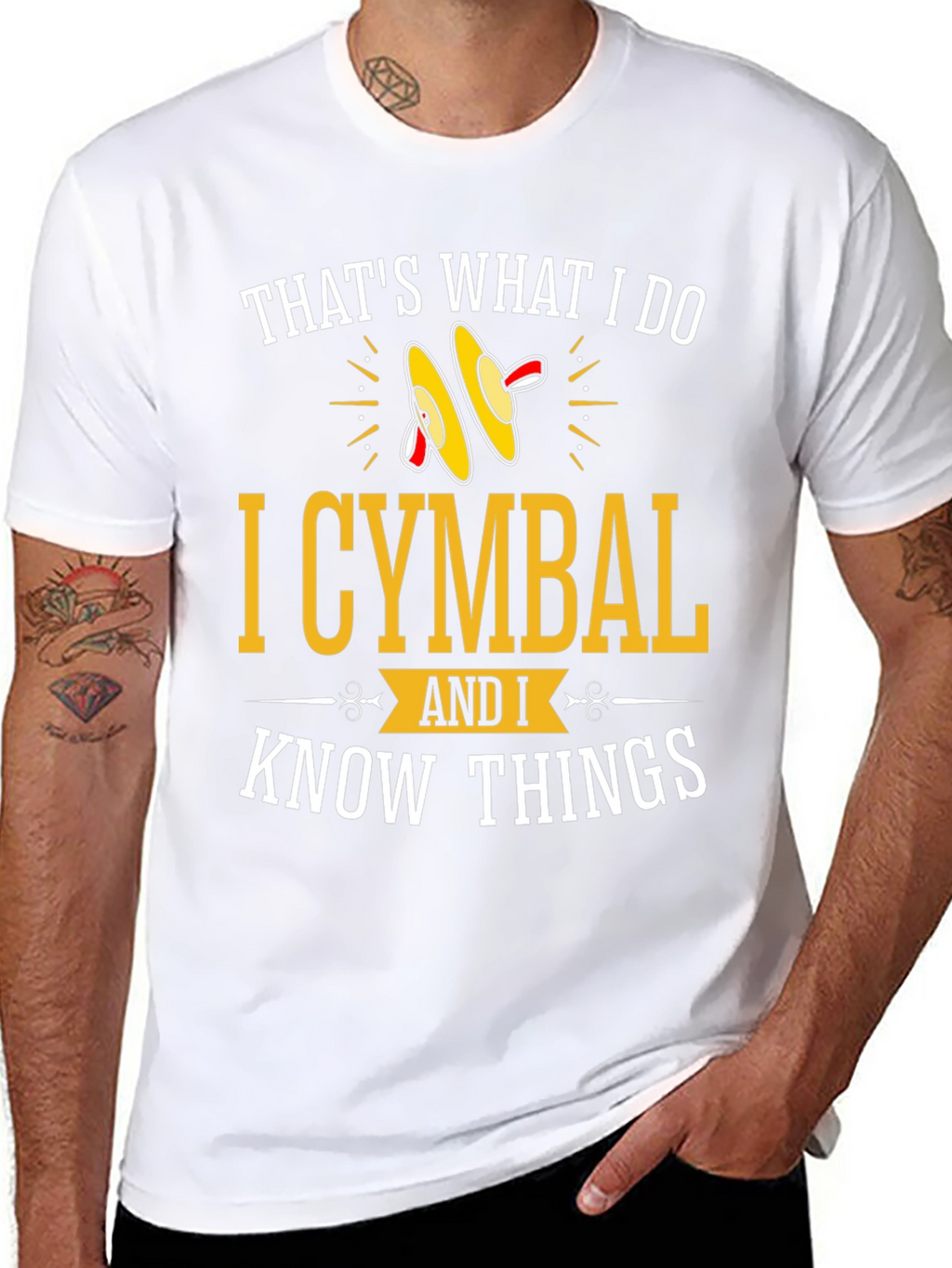 Cymbal Player Graphic Tee - I Know Things