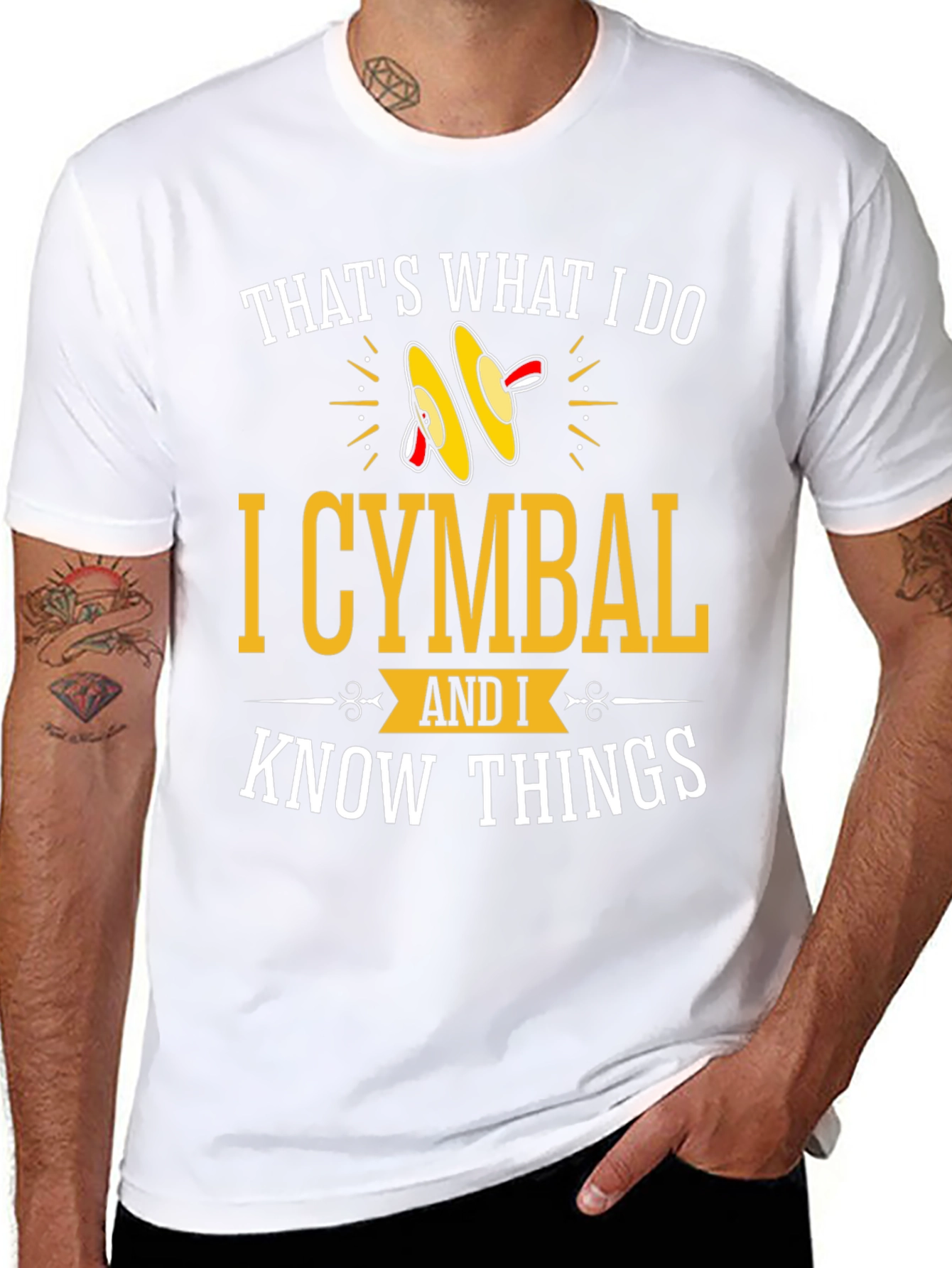 Cymbal Player Graphic Tee - I Know Things