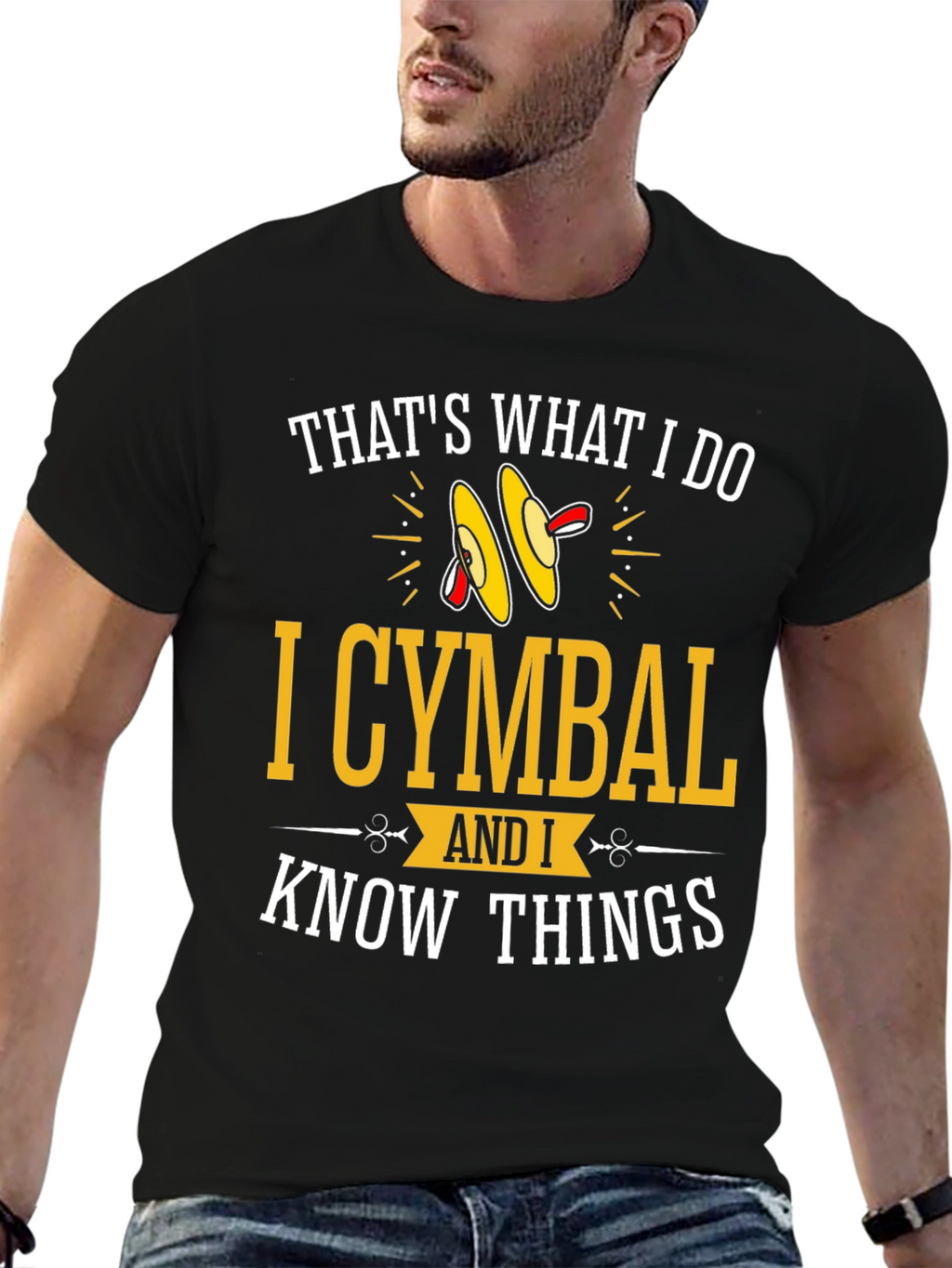 Cymbal Player Graphic Tee - I Know Things