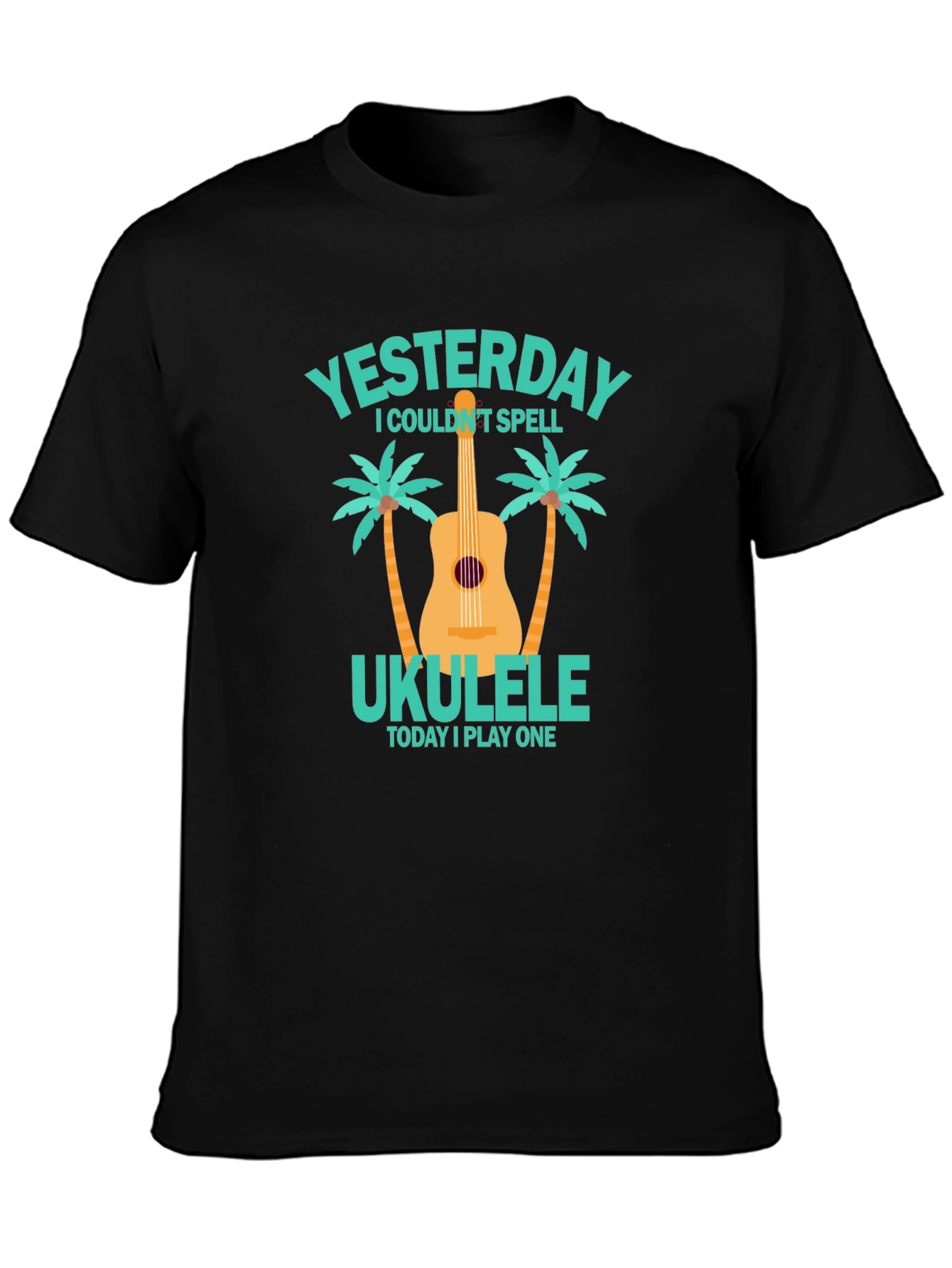 Ukulele Player T-Shirt - Yesterday I Couldnt Spell