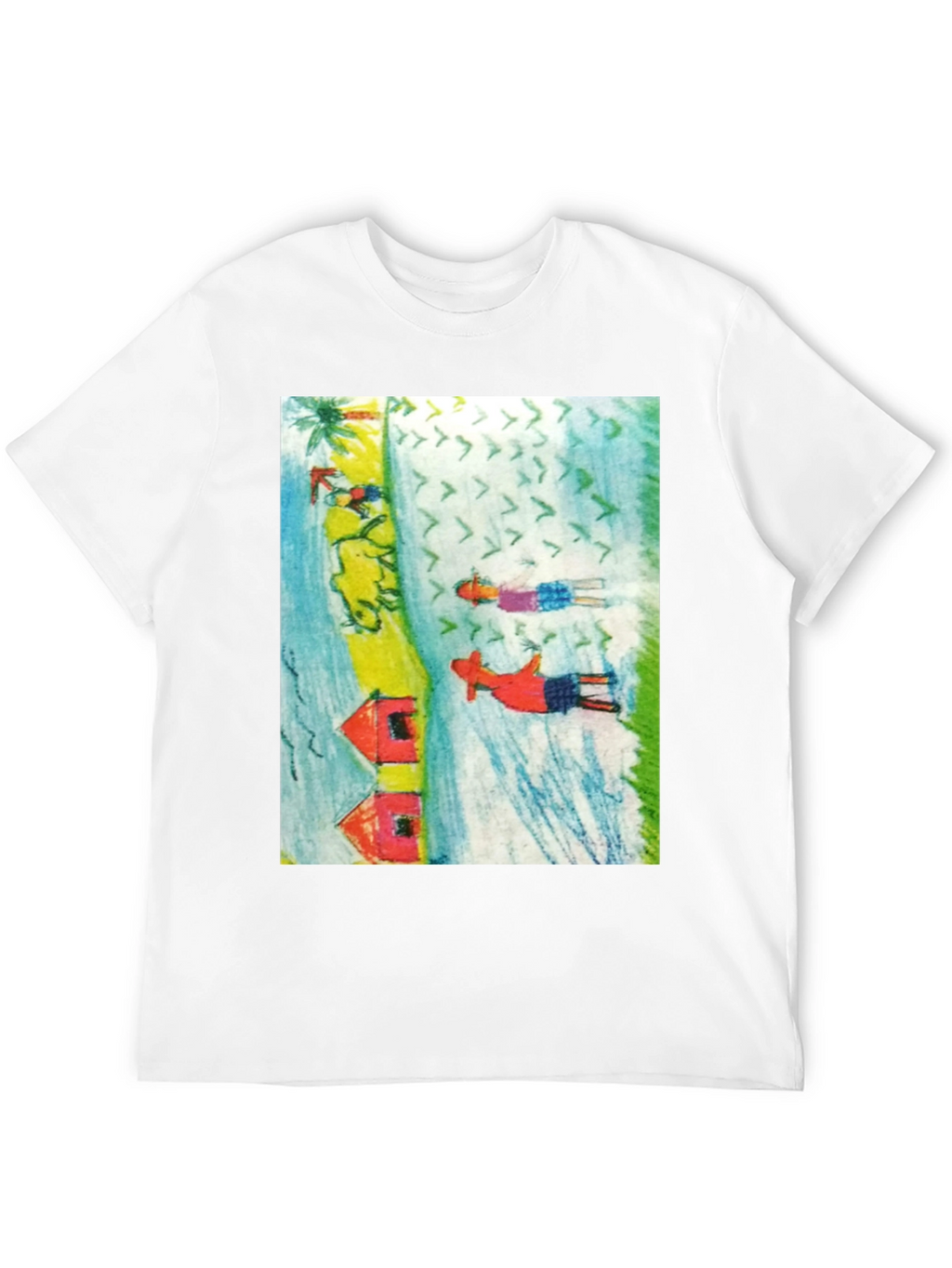 Unique Graphic Print Tee Shirt