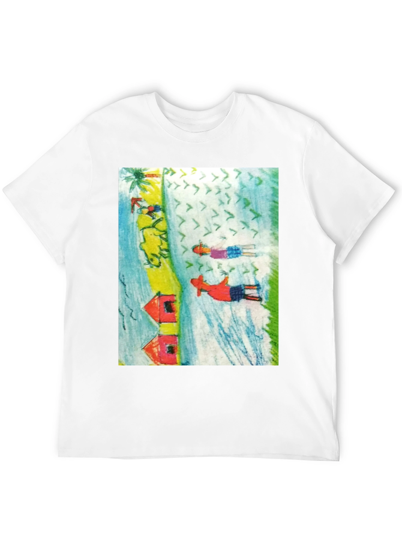Unique Graphic Print Tee Shirt