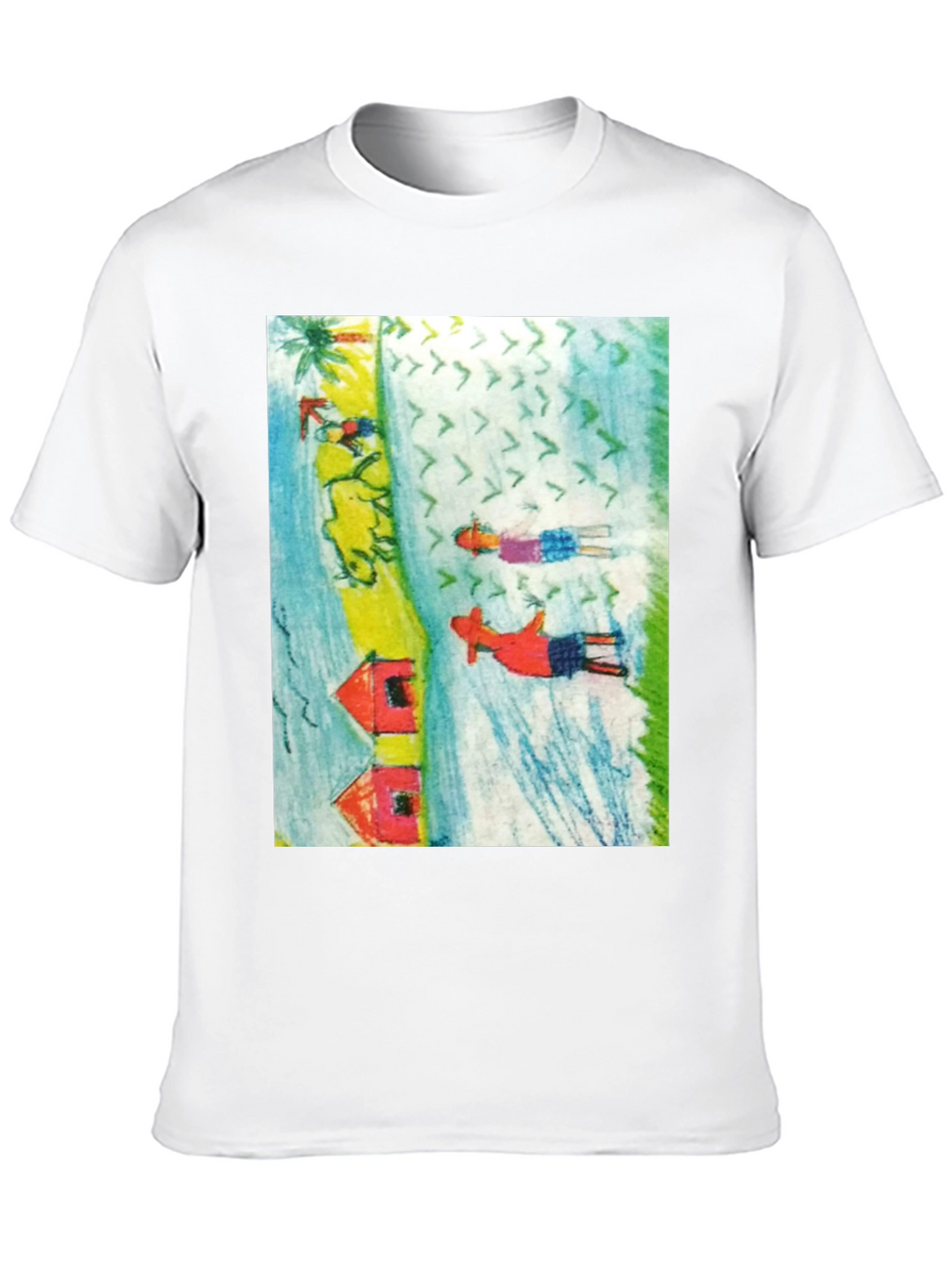 Unique Graphic Print Tee Shirt
