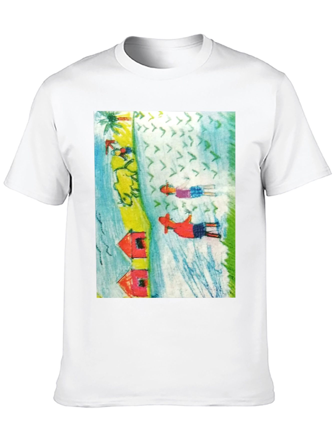 Unique Graphic Print Tee Shirt