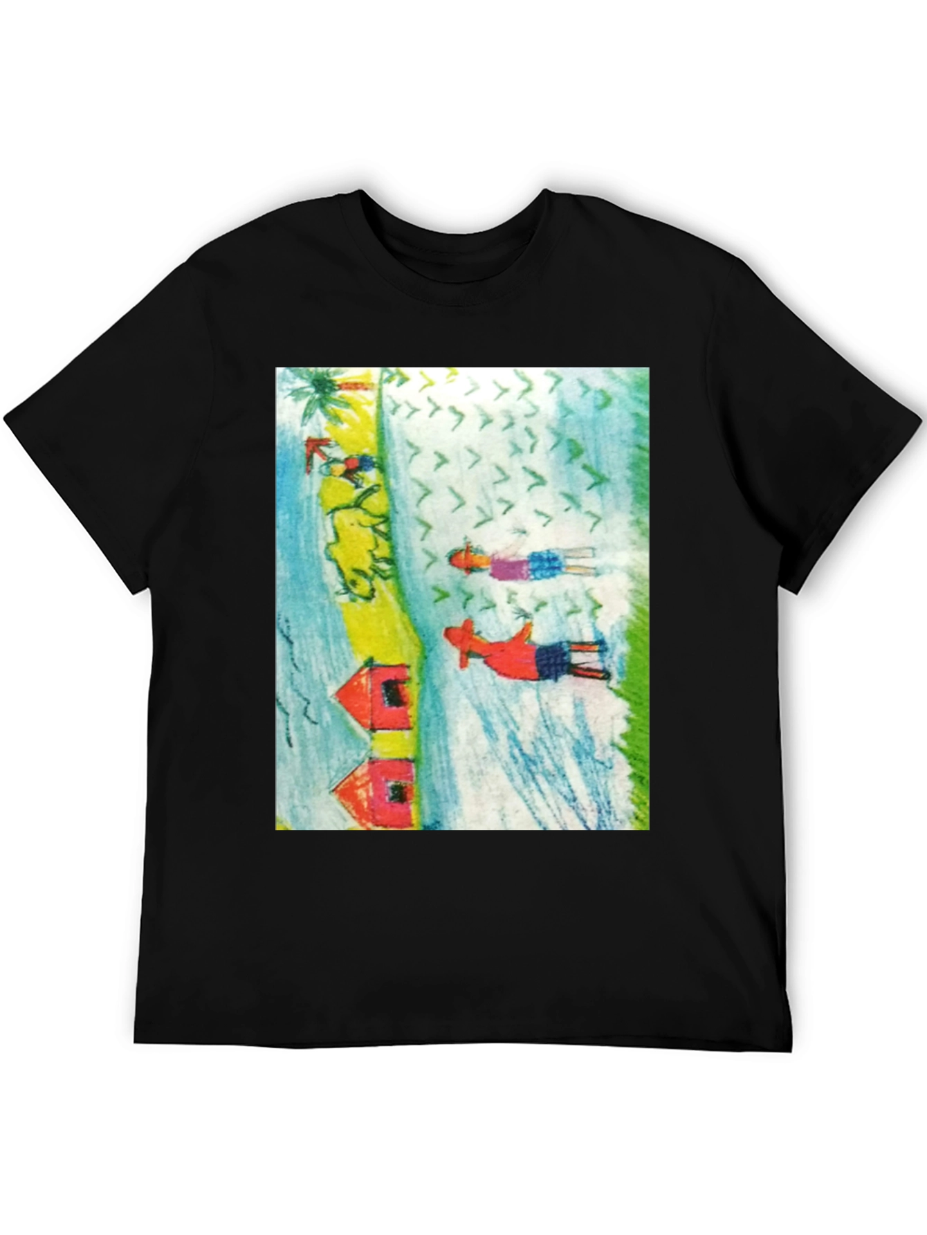 Unique Graphic Print Tee Shirt