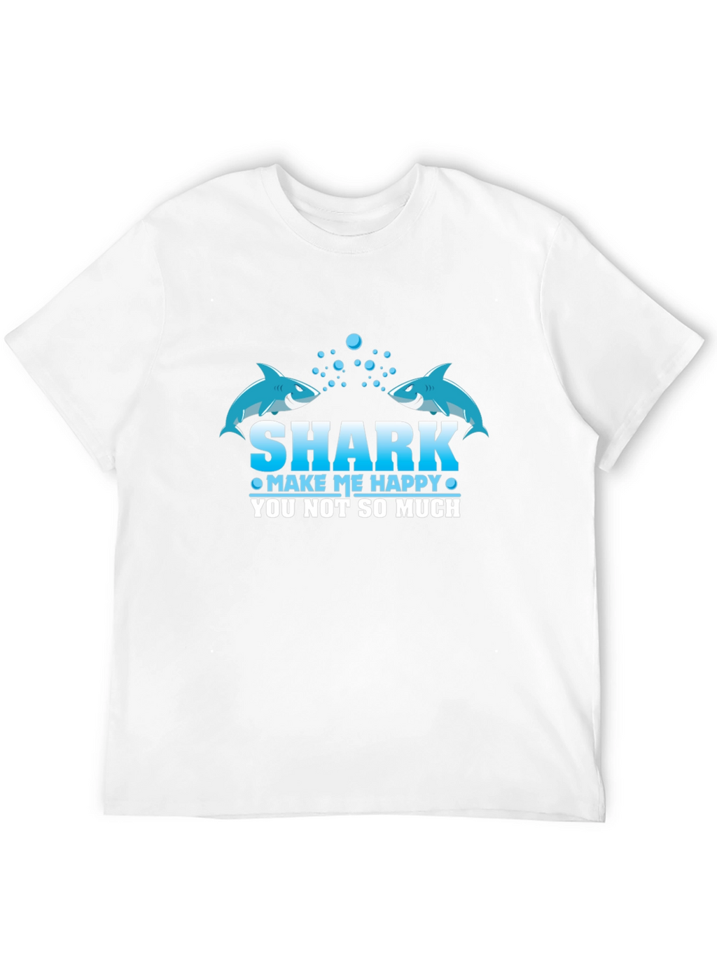 Shark Make Me Happy Graphic T-Shirt