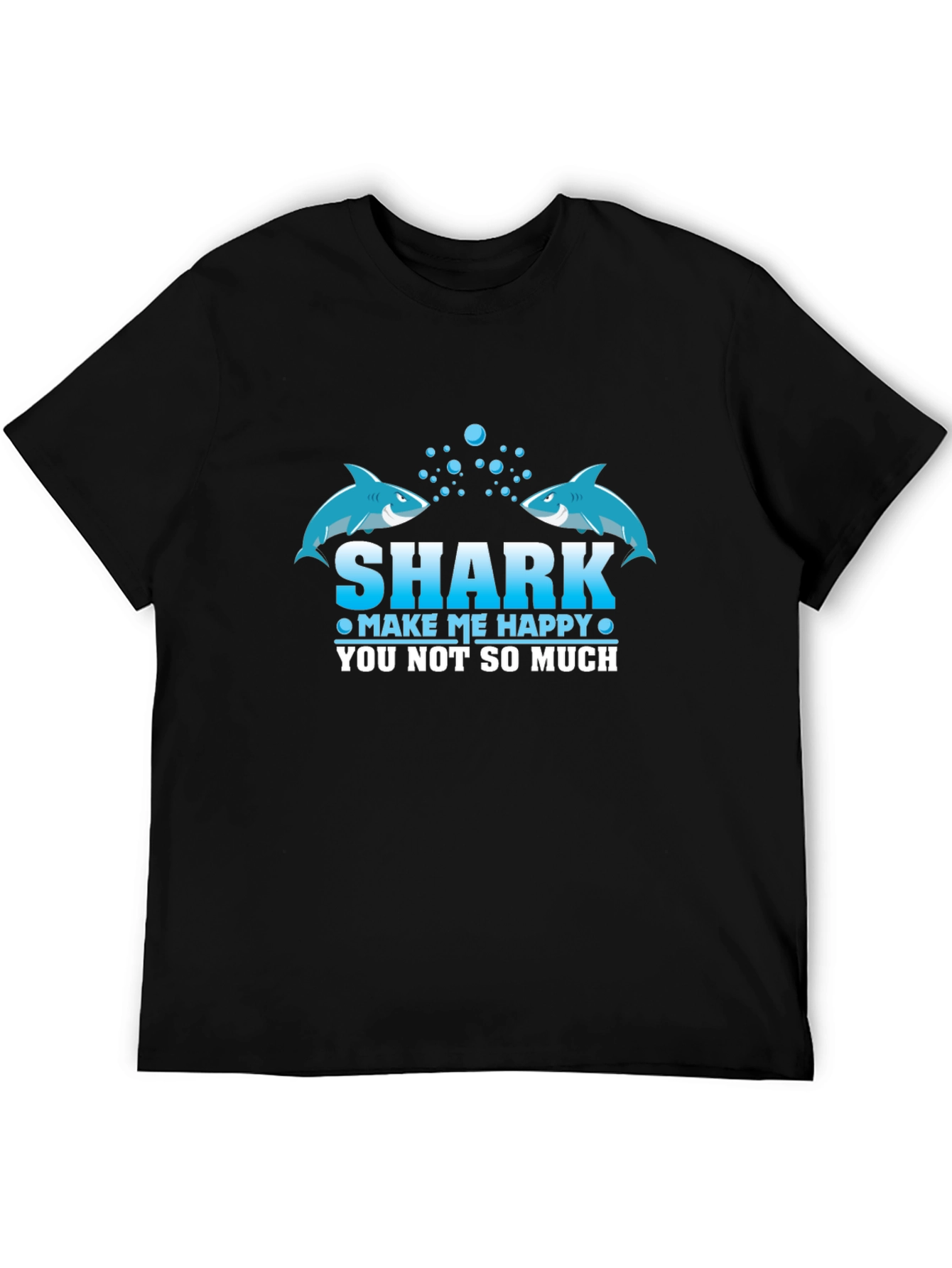 Shark Make Me Happy Graphic T-Shirt