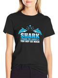 Shark Make Me Happy Graphic T-Shirt