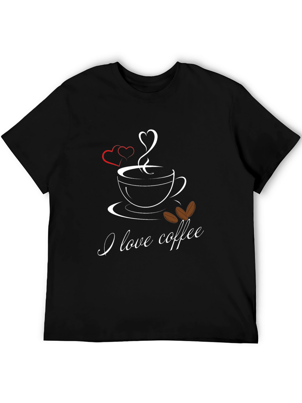 I Love Coffee Graphic Tee - Soft Cotton Blend