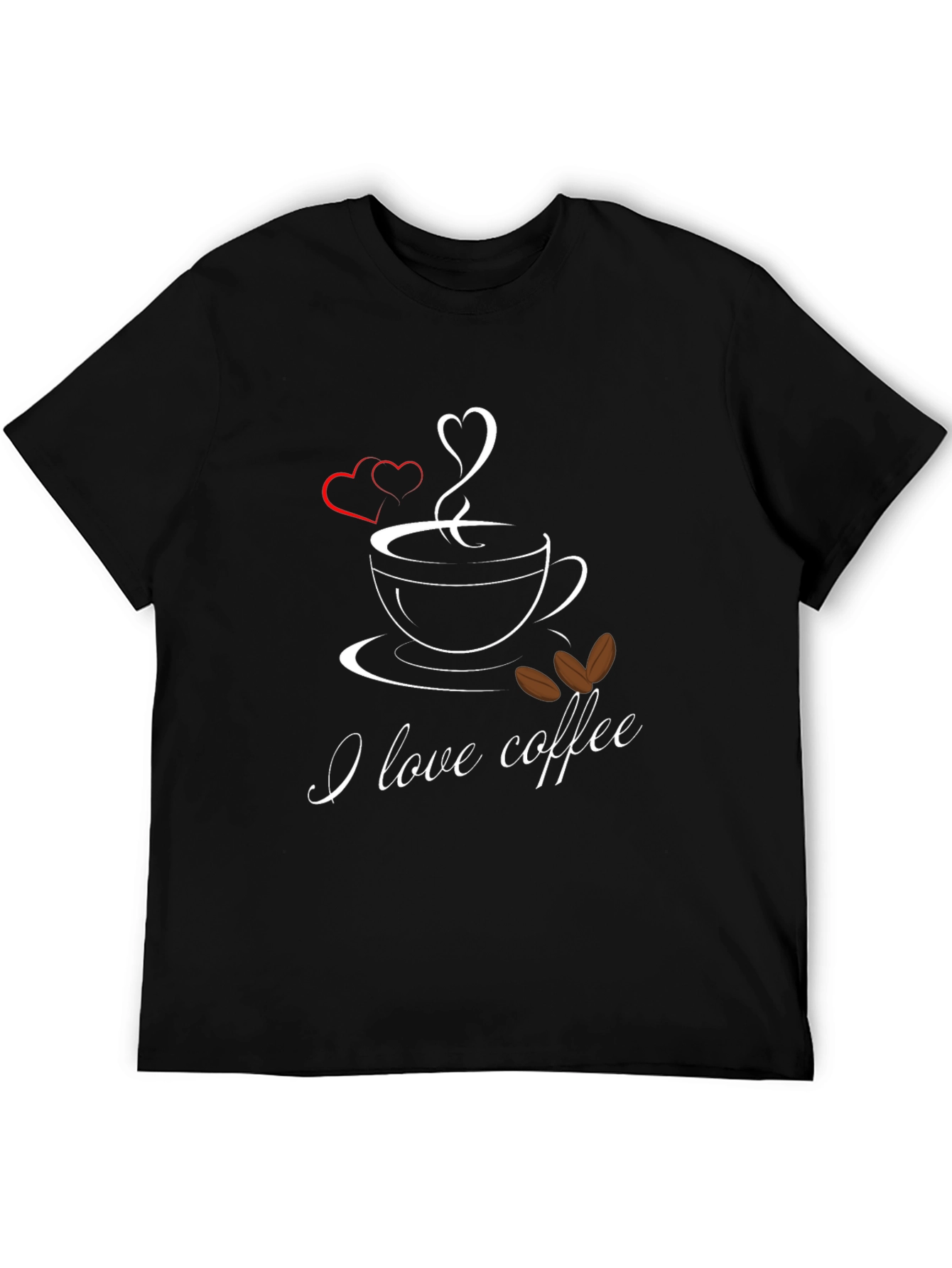 I Love Coffee Graphic Tee - Soft Cotton Blend
