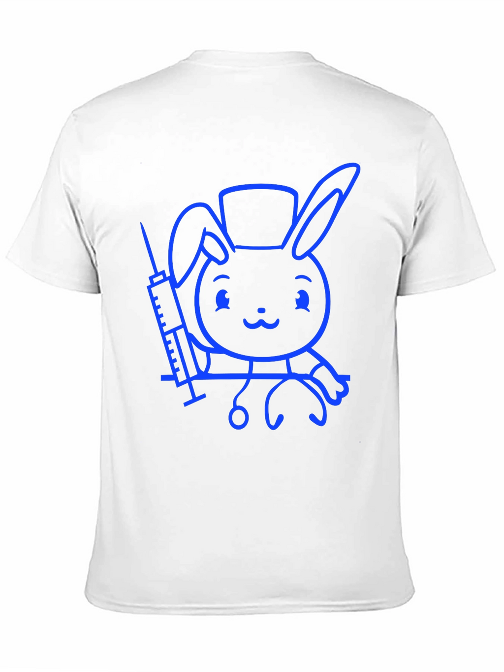 Cute Bunny Doctor T-Shirt - Unisex Black Tee