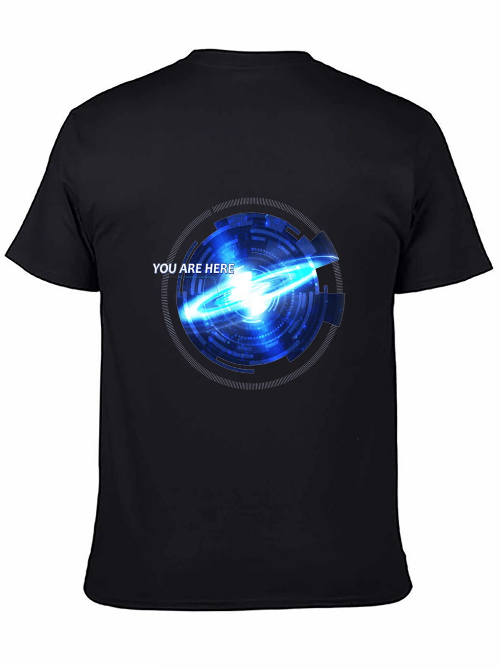 Futuristic You Are Here Graphic T-Shirt