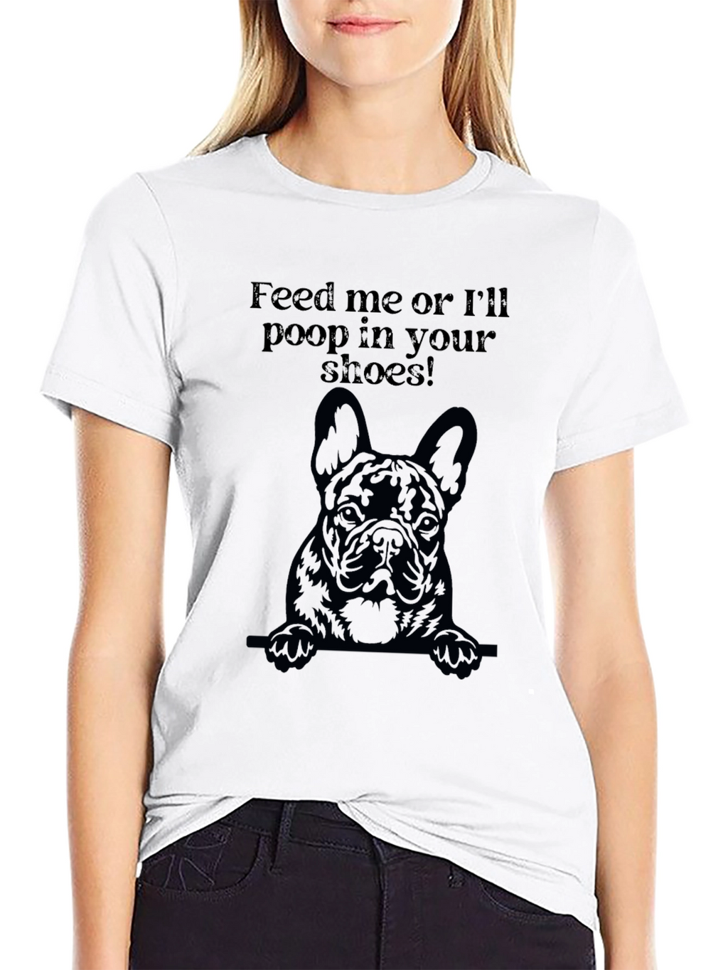 Feed Me Dog Graphic T-Shirt