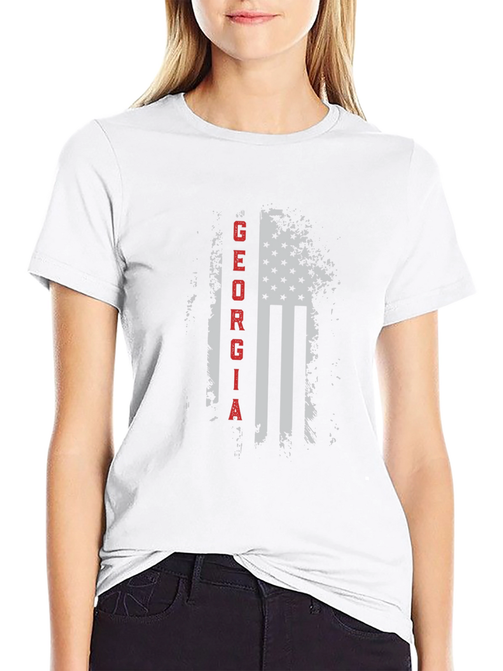 Georgia Flag Graphic T-Shirt