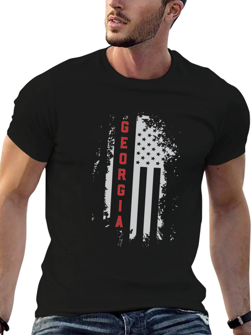 Georgia Flag Graphic T-Shirt