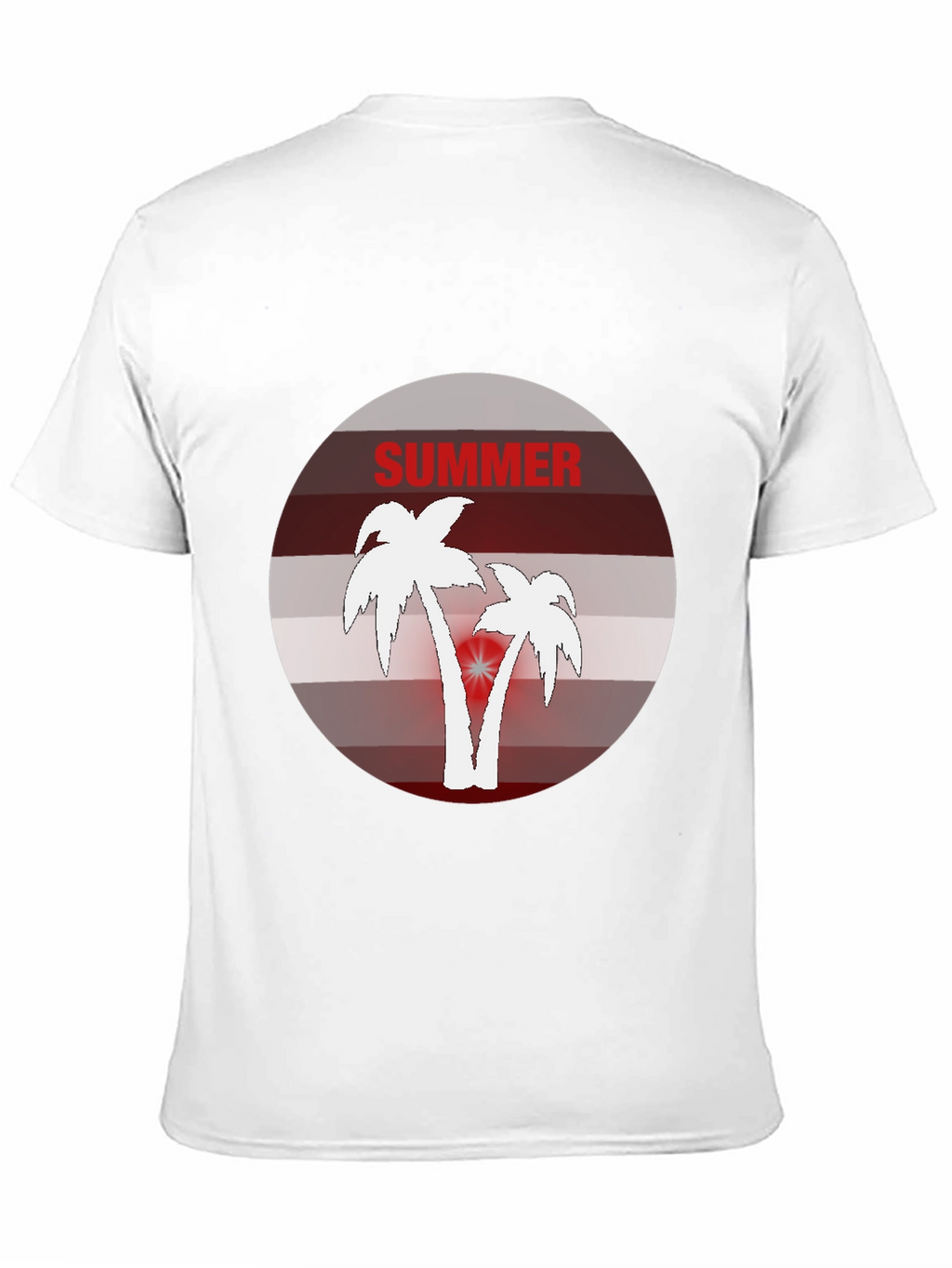 Summer Vibes Graphic Tee - Palm Tree Design