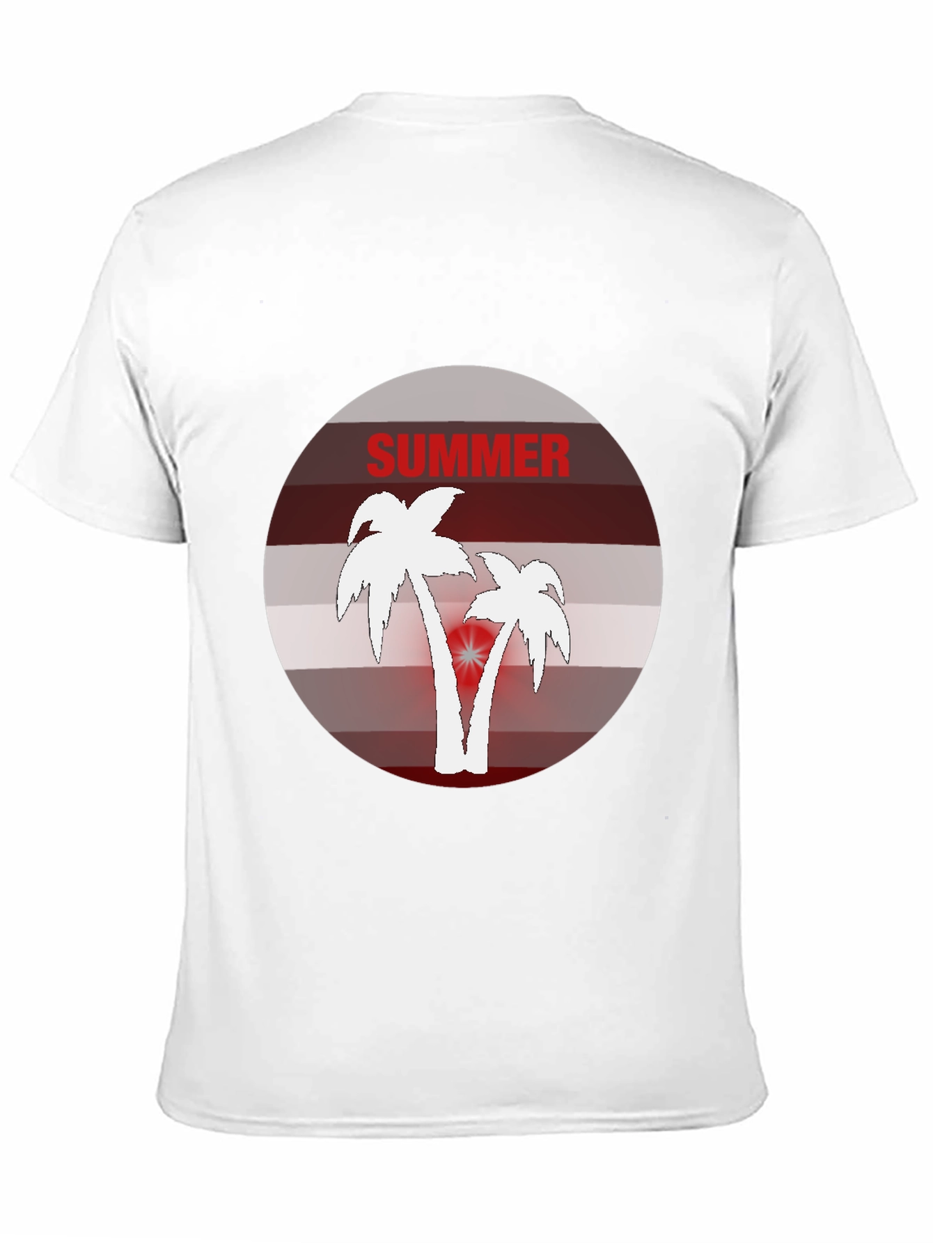 Summer Vibes Graphic Tee - Palm Tree Design