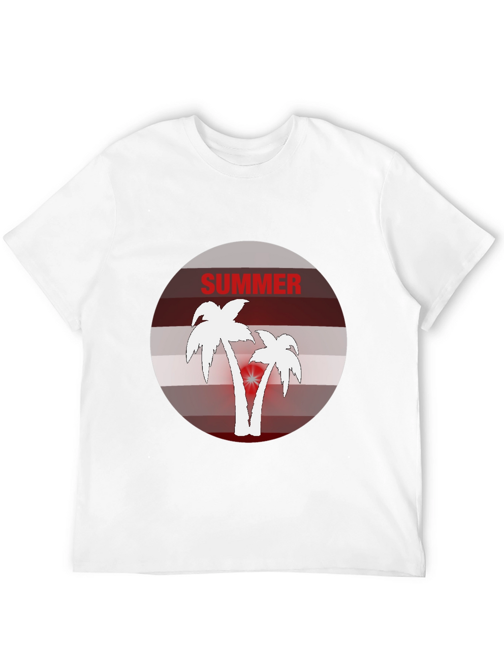 Summer Vibes Graphic Tee - Palm Tree Design