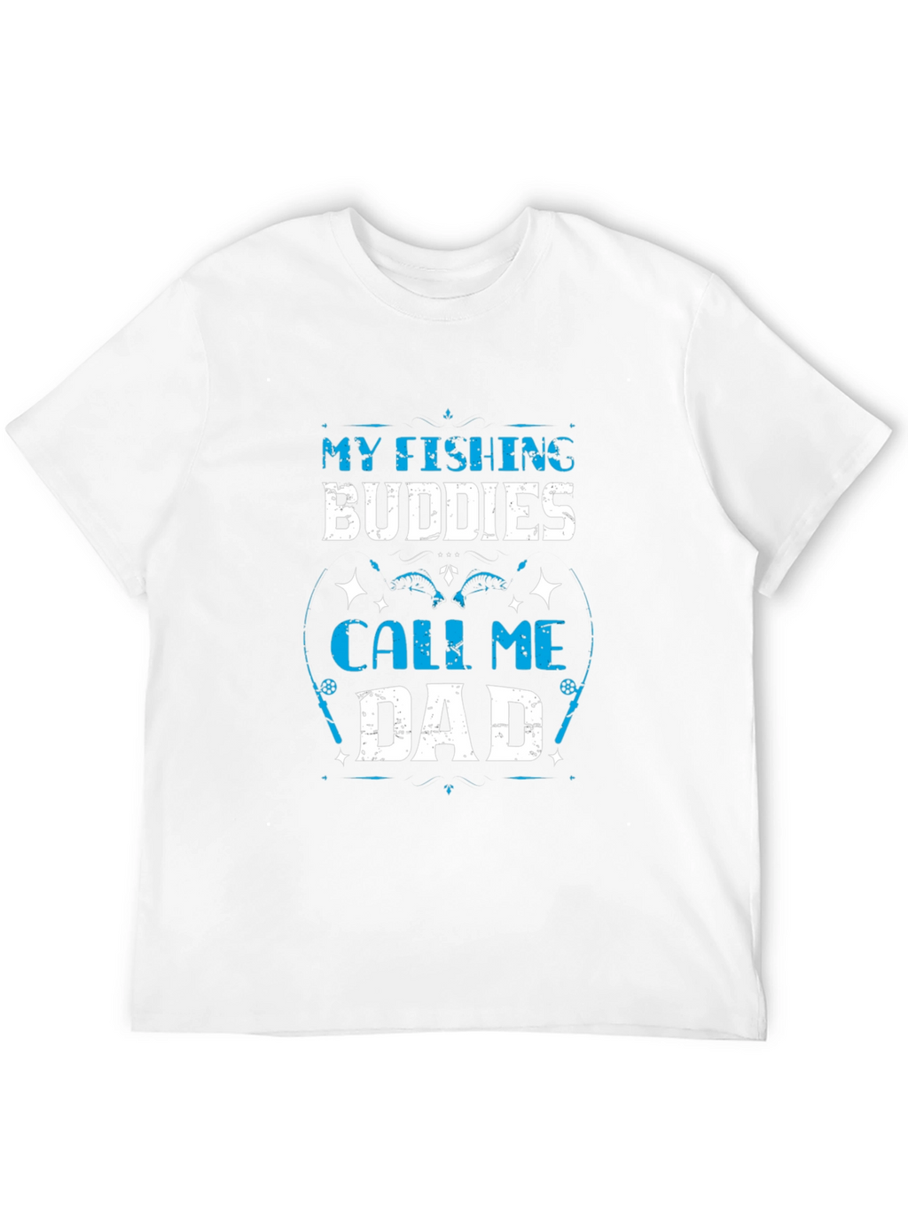 Fishing Buddies Dad T-Shirt - Black Cotton Tee