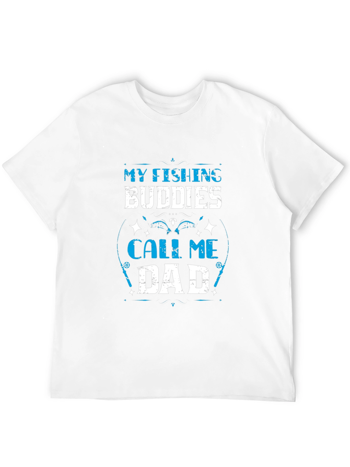 Fishing Buddies Dad T-Shirt - Black Cotton Tee