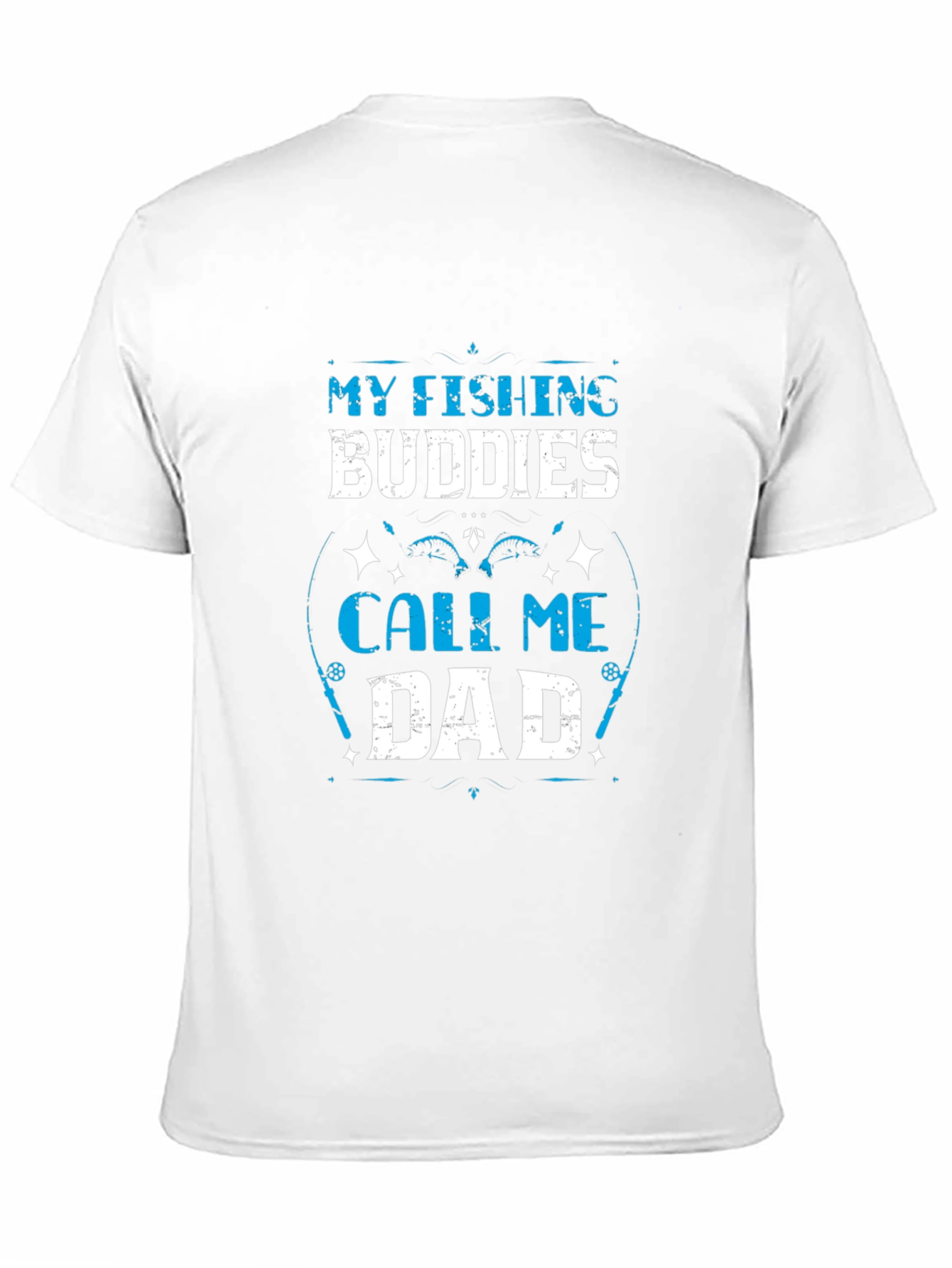 Fishing Buddies Dad T-Shirt - Black Cotton Tee