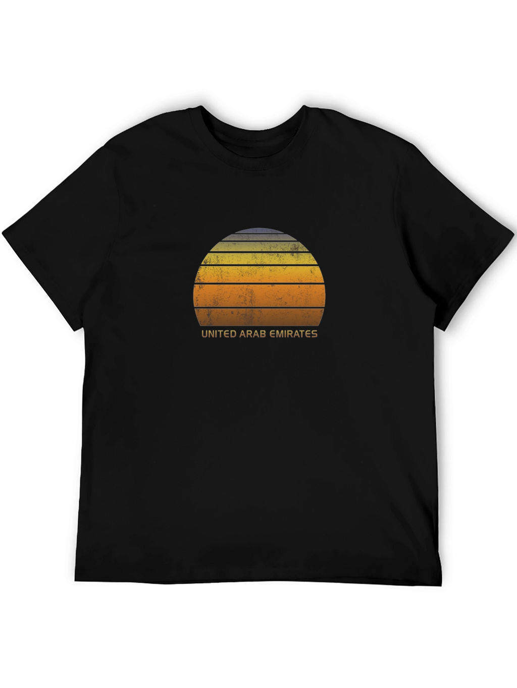 Retro United Arab Emirates Sunset Graphic T-Shirt