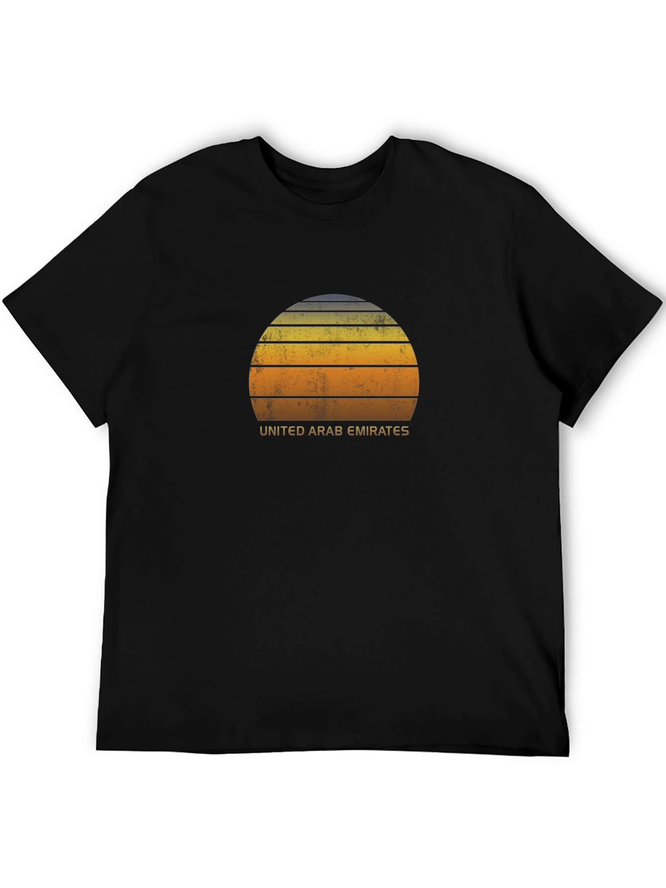Retro United Arab Emirates Sunset Graphic T-Shirt