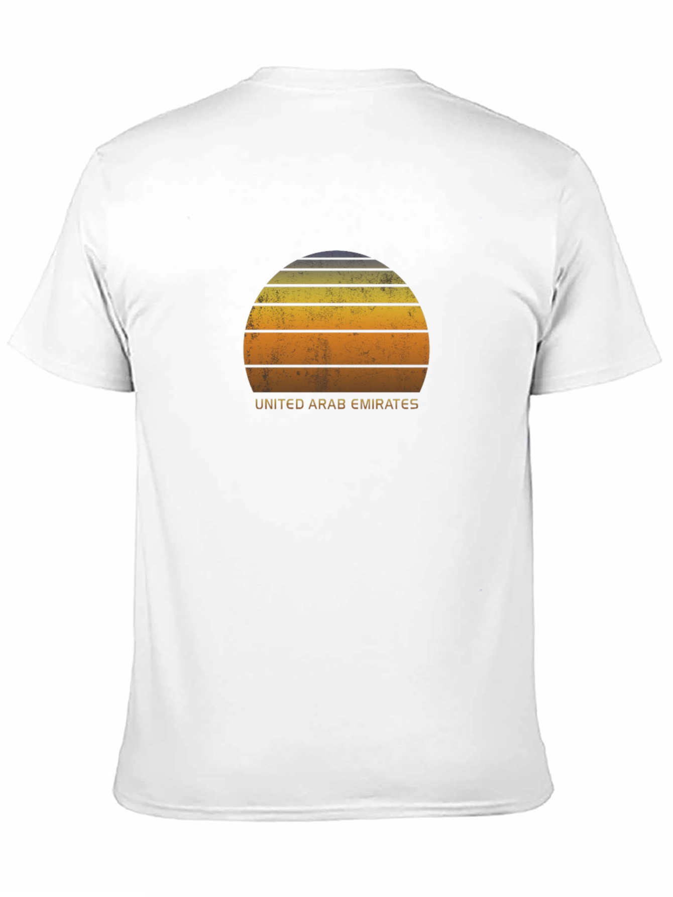 Retro United Arab Emirates Sunset Graphic T-Shirt