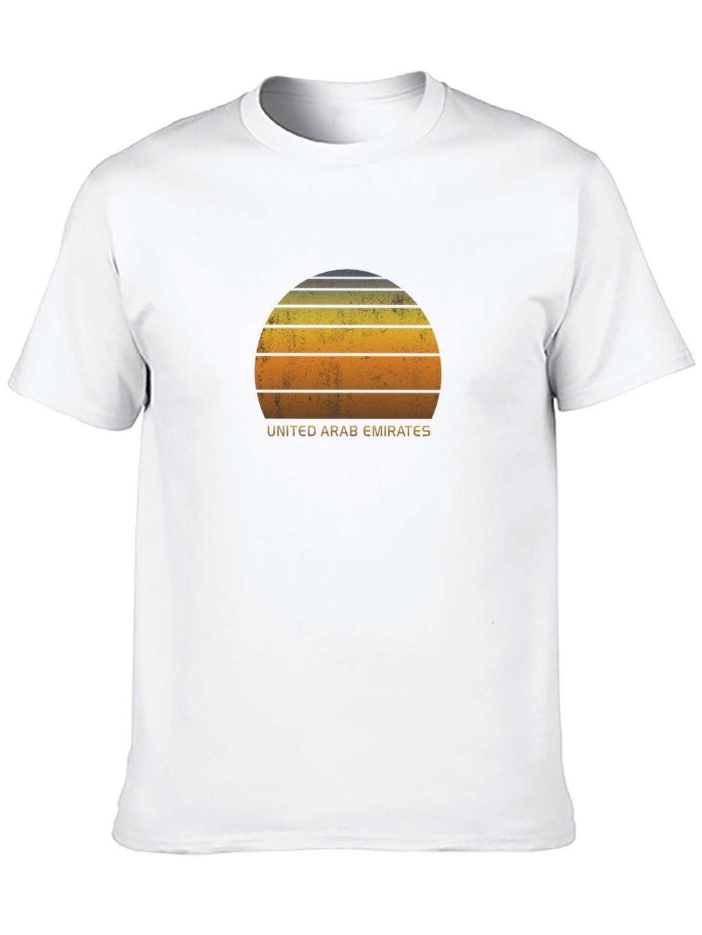 Retro United Arab Emirates Sunset Graphic T-Shirt