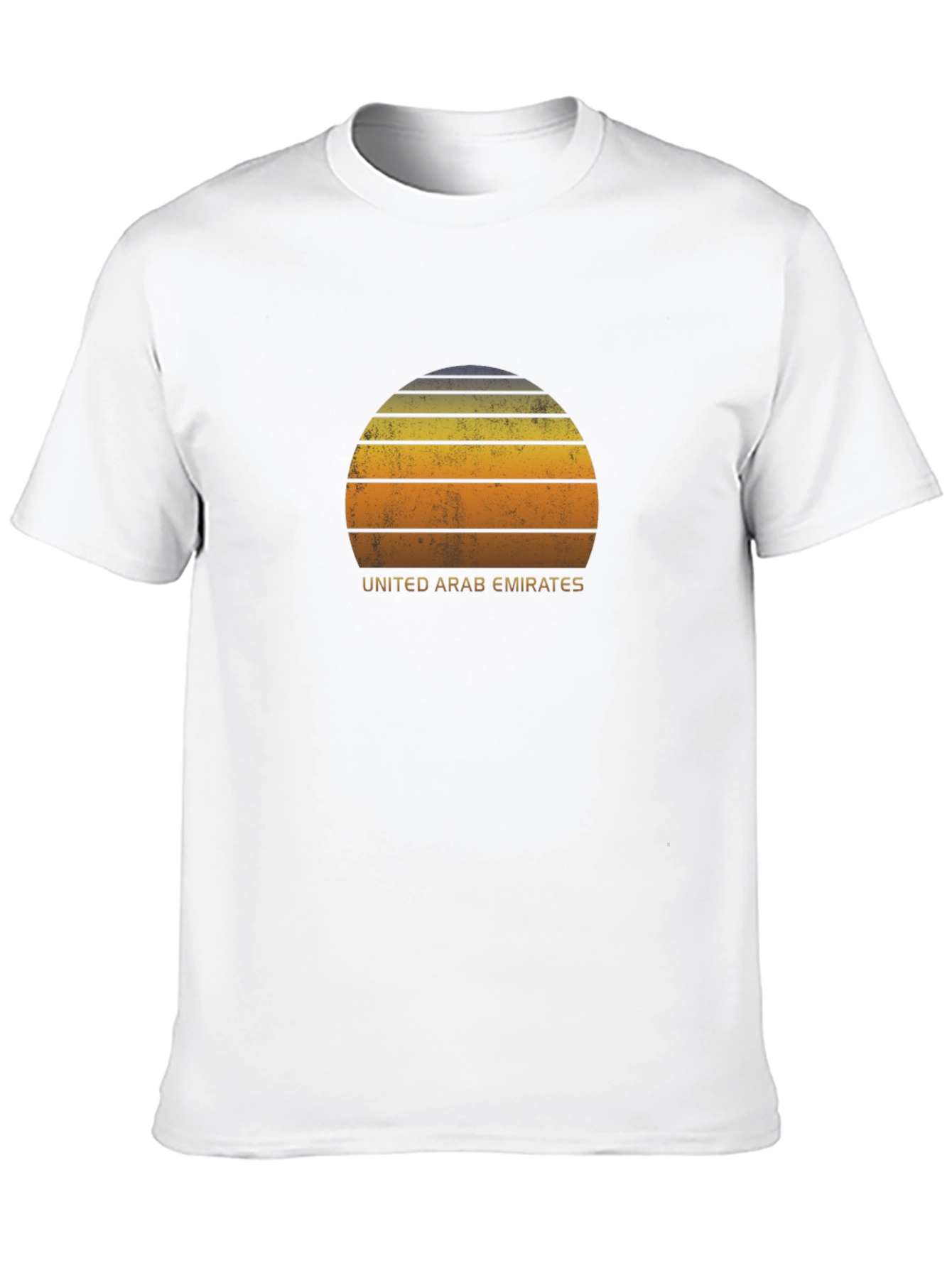 Retro United Arab Emirates Sunset Graphic T-Shirt