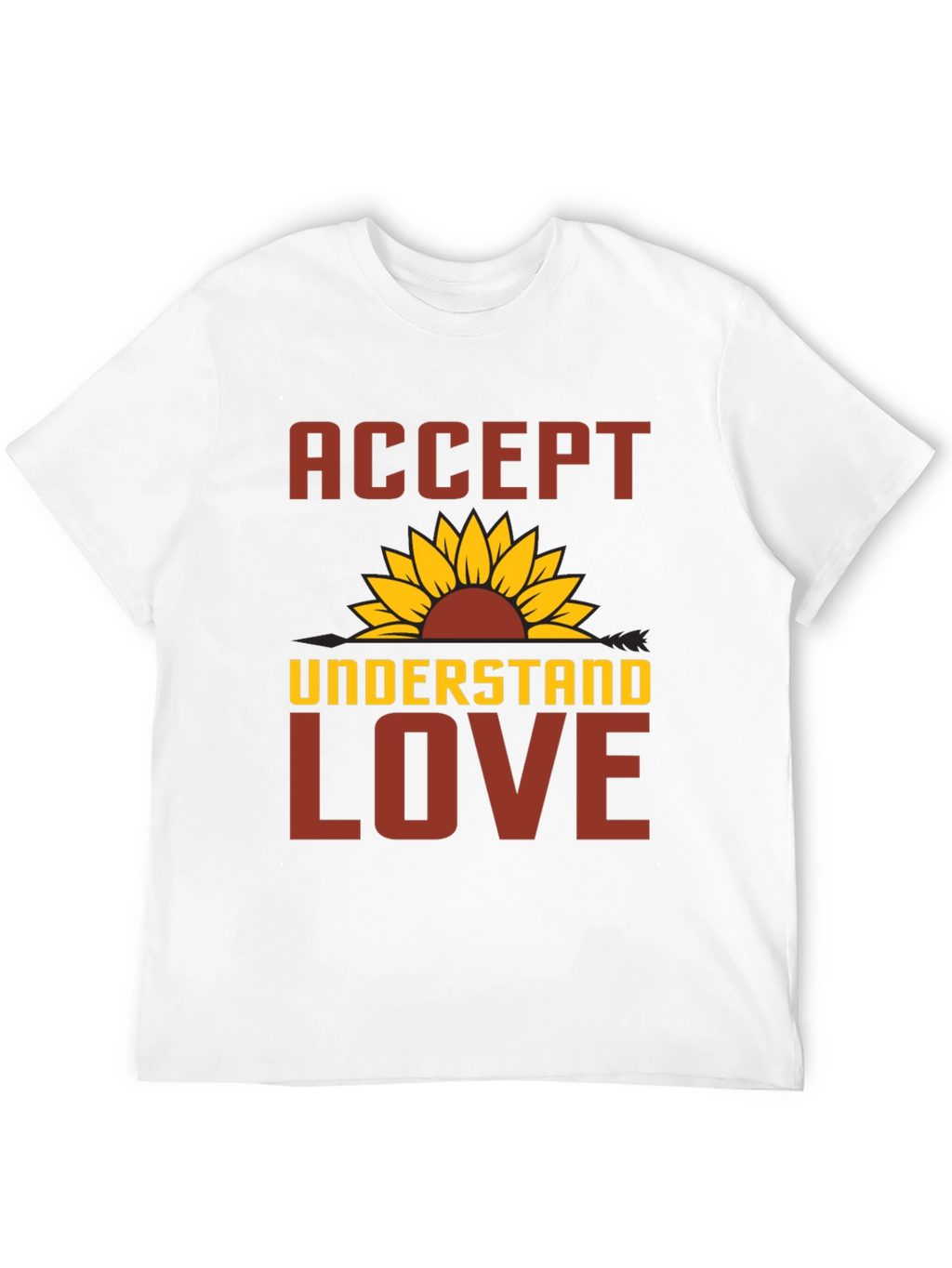 Accept Understand Love Sunflower Graphic Tee