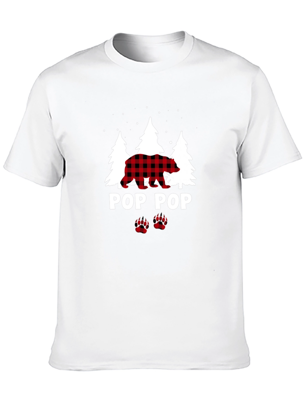 Pop Pop Bear Flannel T-Shirt