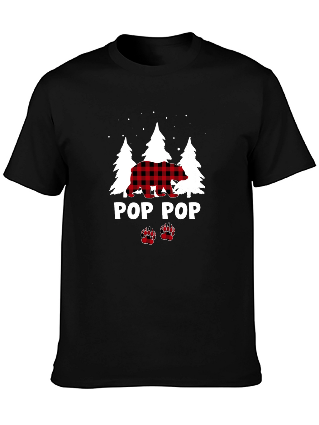Pop Pop Bear Flannel T-Shirt