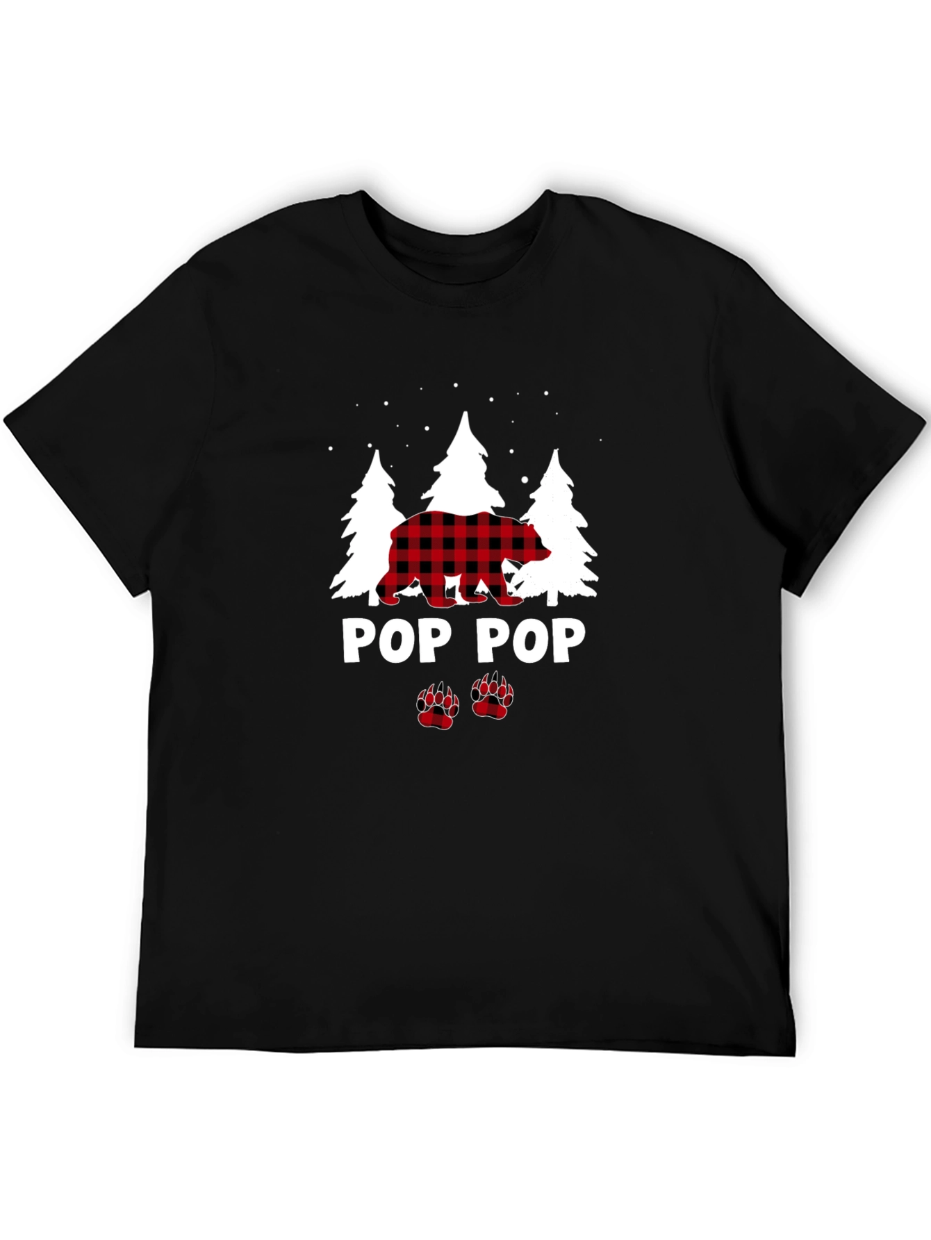 Pop Pop Bear Flannel T-Shirt