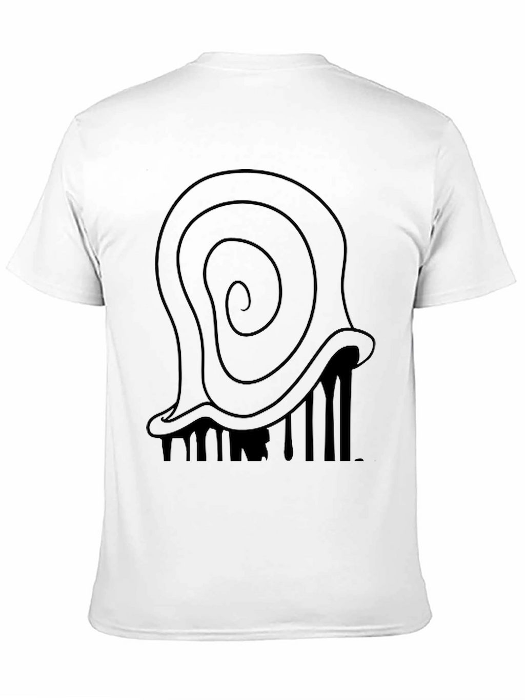 Abstract Swirl Graphic Tee - Mens Black T-Shirt