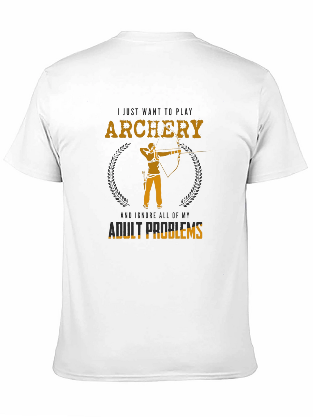 Archery Adult Problems Graphic Tee - Black