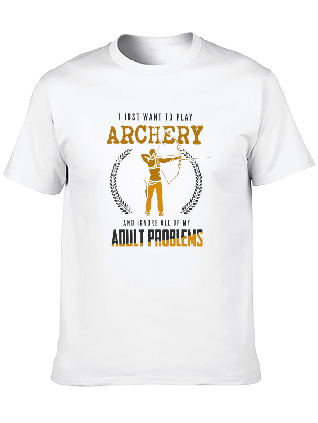 Archery Adult Problems Graphic Tee - Black