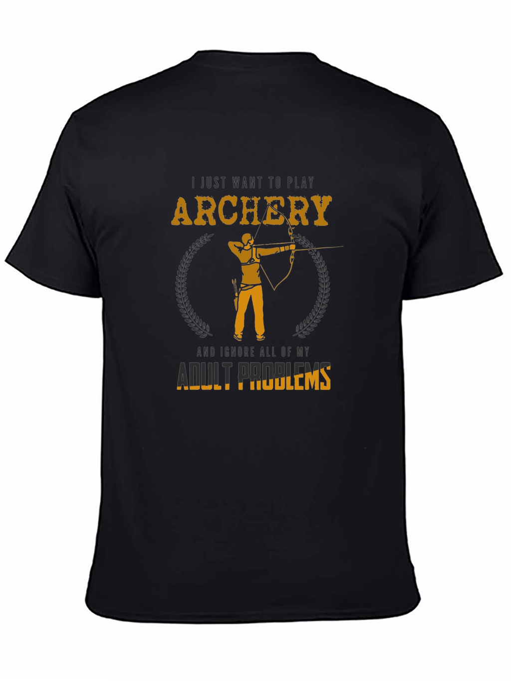 Archery Adult Problems Graphic Tee - Black