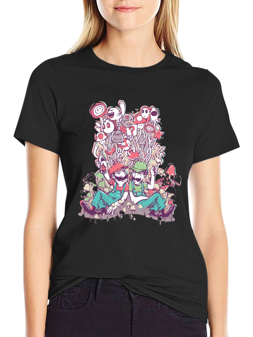 Mario & Luigi Mushroom Trip T-Shirt