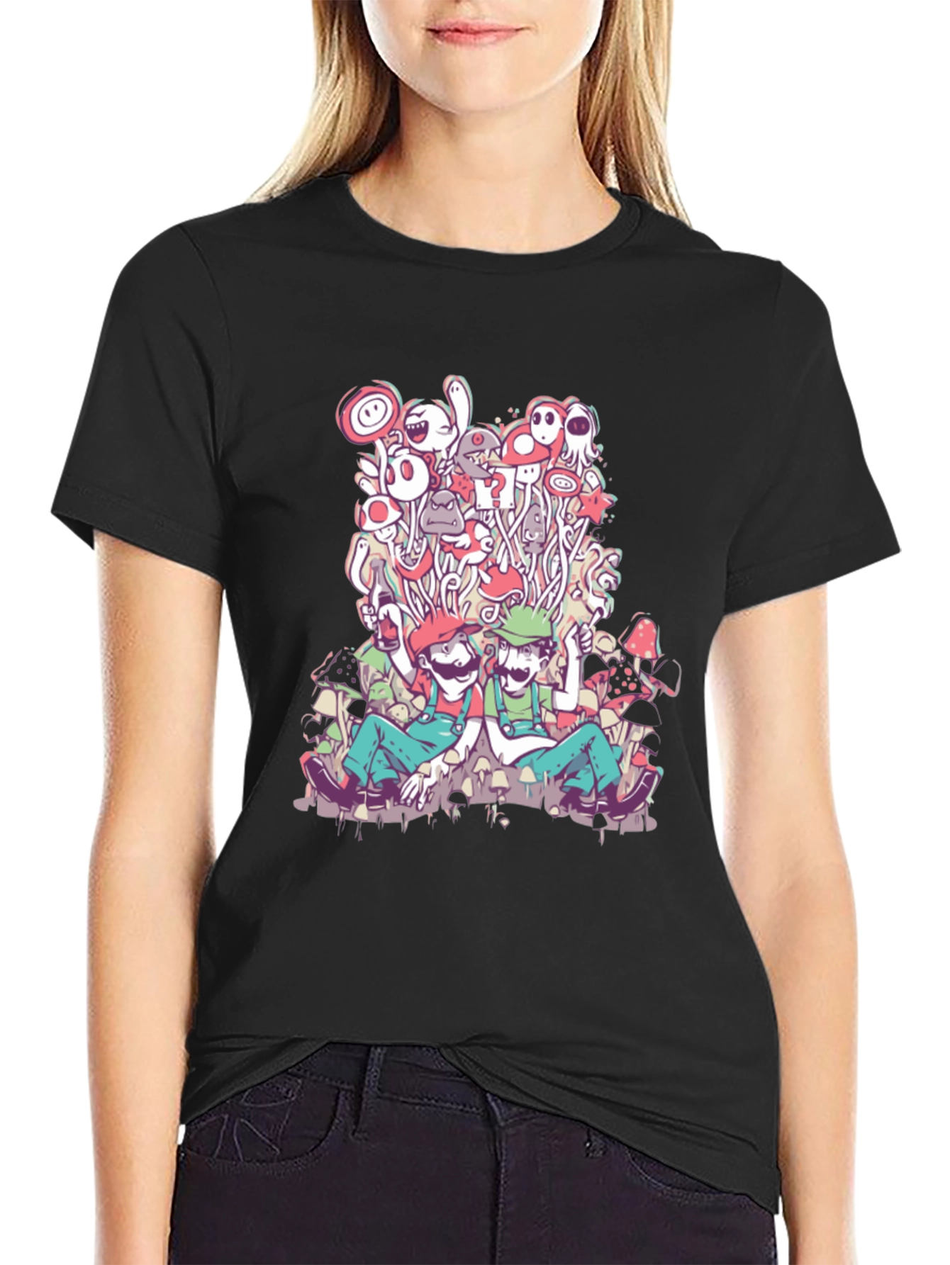 Mario & Luigi Mushroom Trip T-Shirt