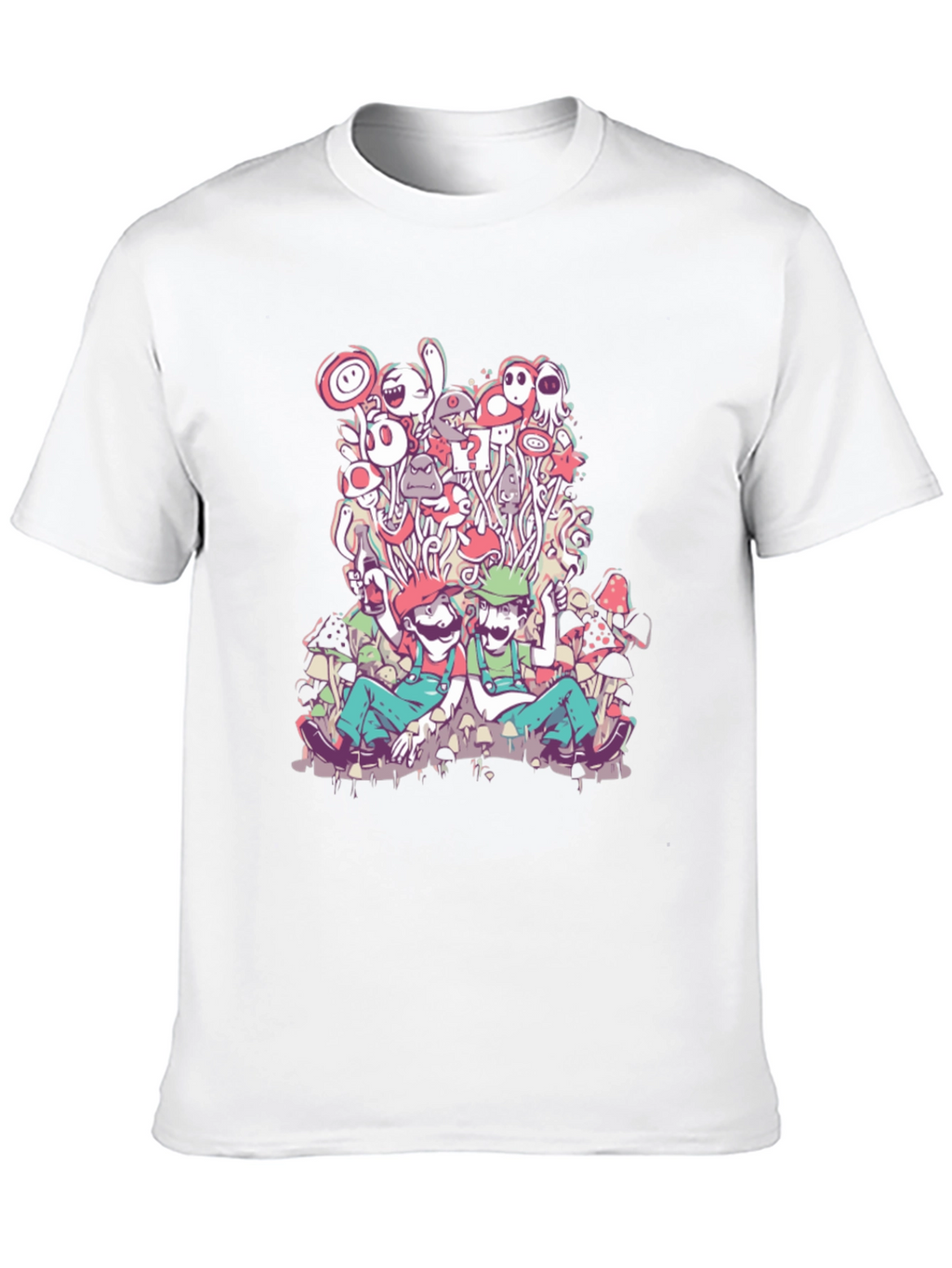 Mario & Luigi Mushroom Trip T-Shirt
