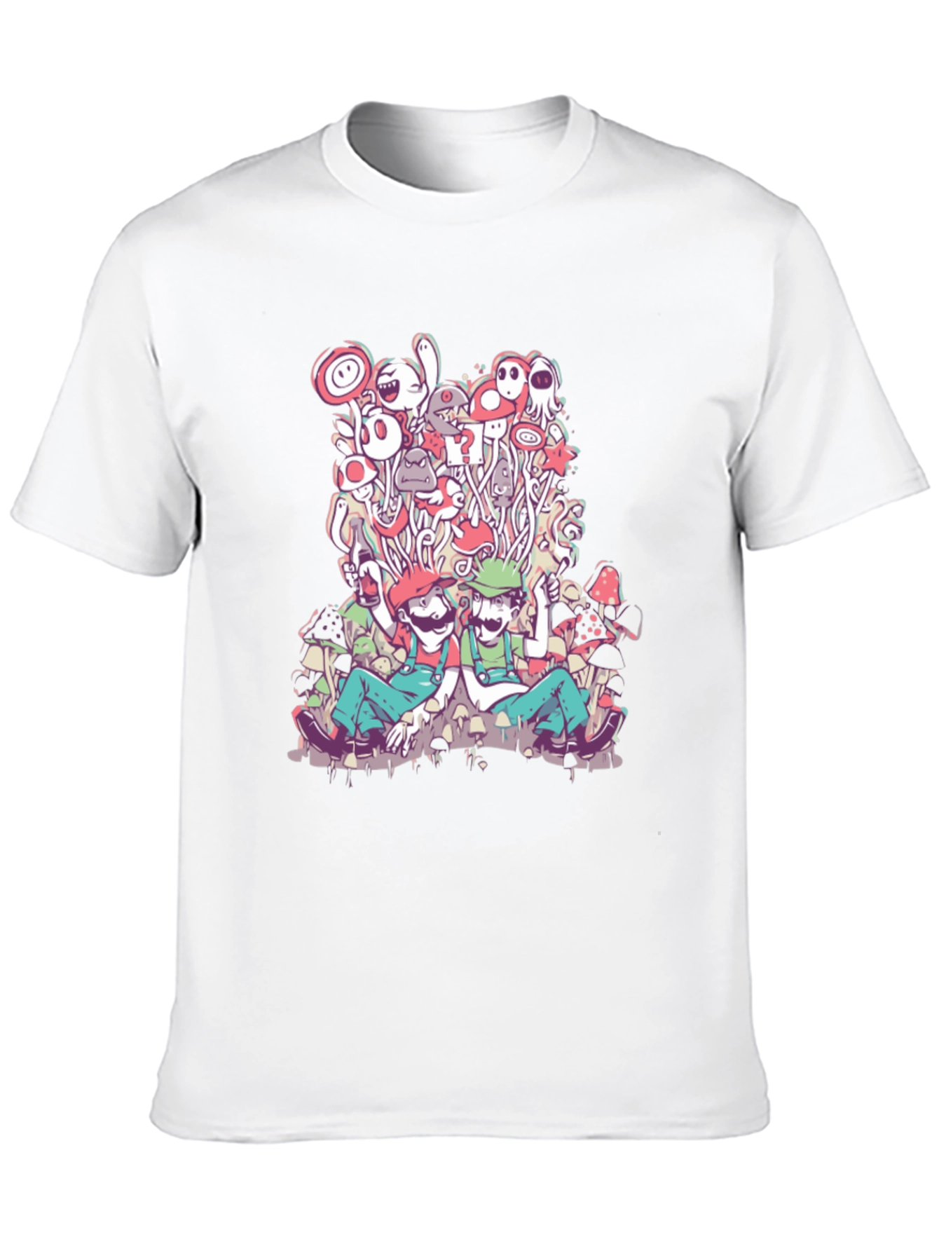 Mario & Luigi Mushroom Trip T-Shirt