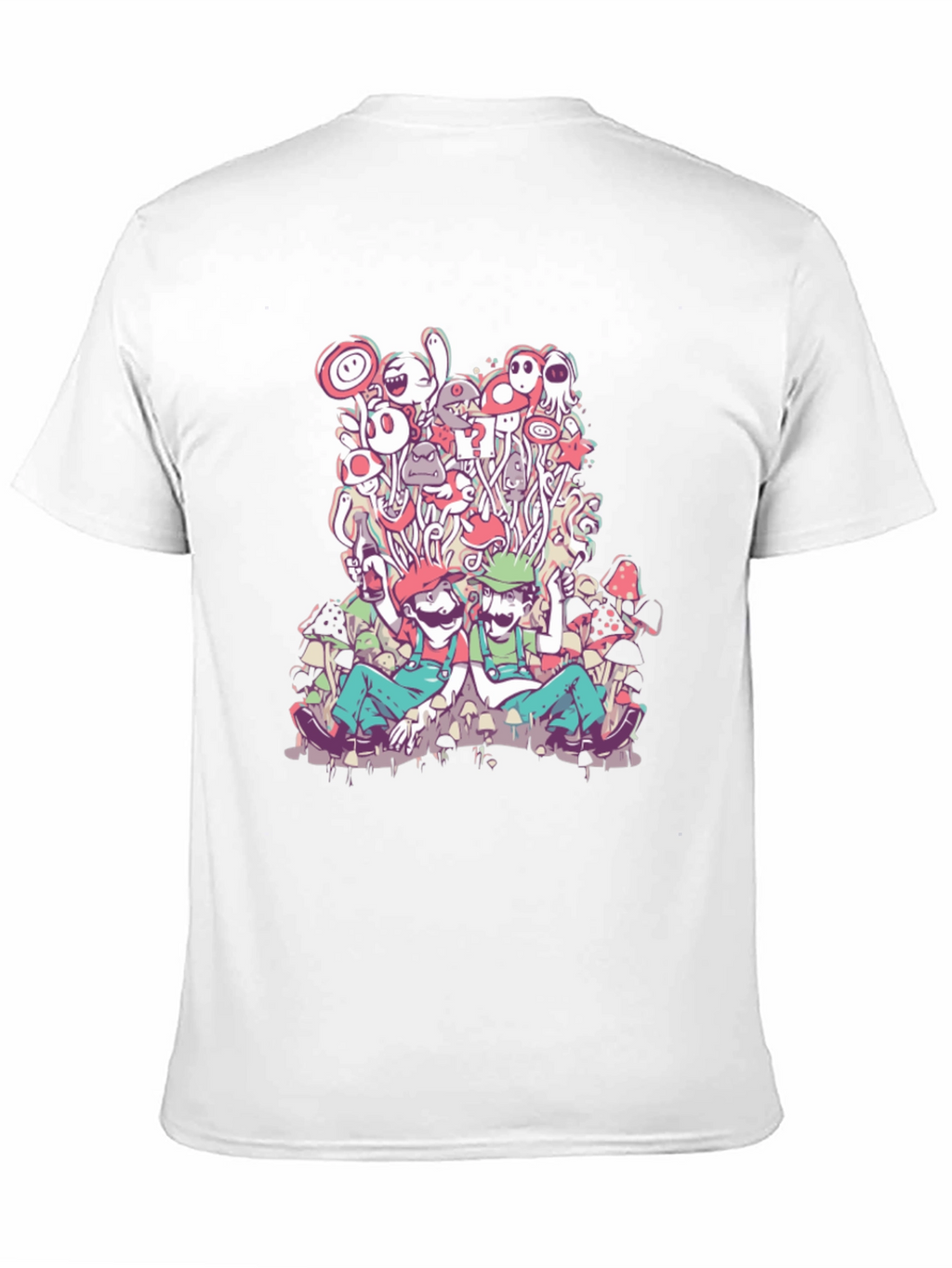 Mario & Luigi Mushroom Trip T-Shirt