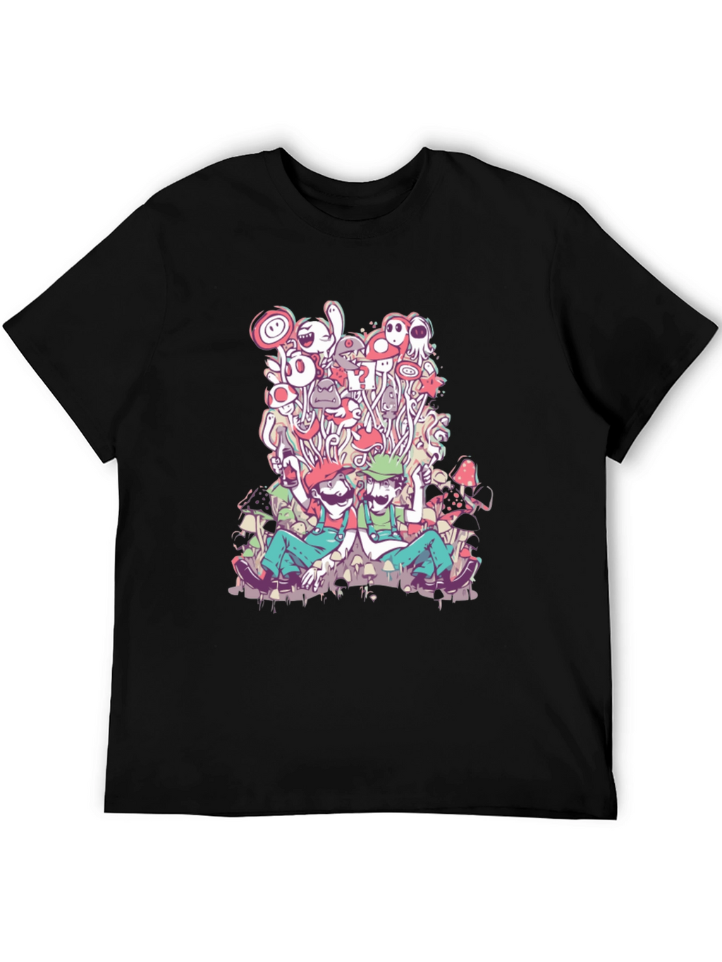 Mario & Luigi Mushroom Trip T-Shirt