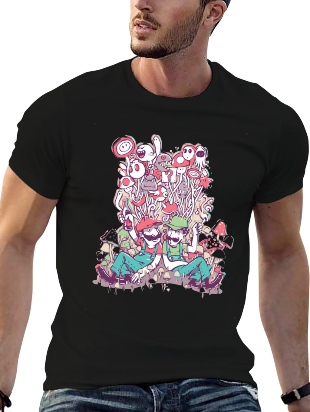 Mario & Luigi Mushroom Trip T-Shirt