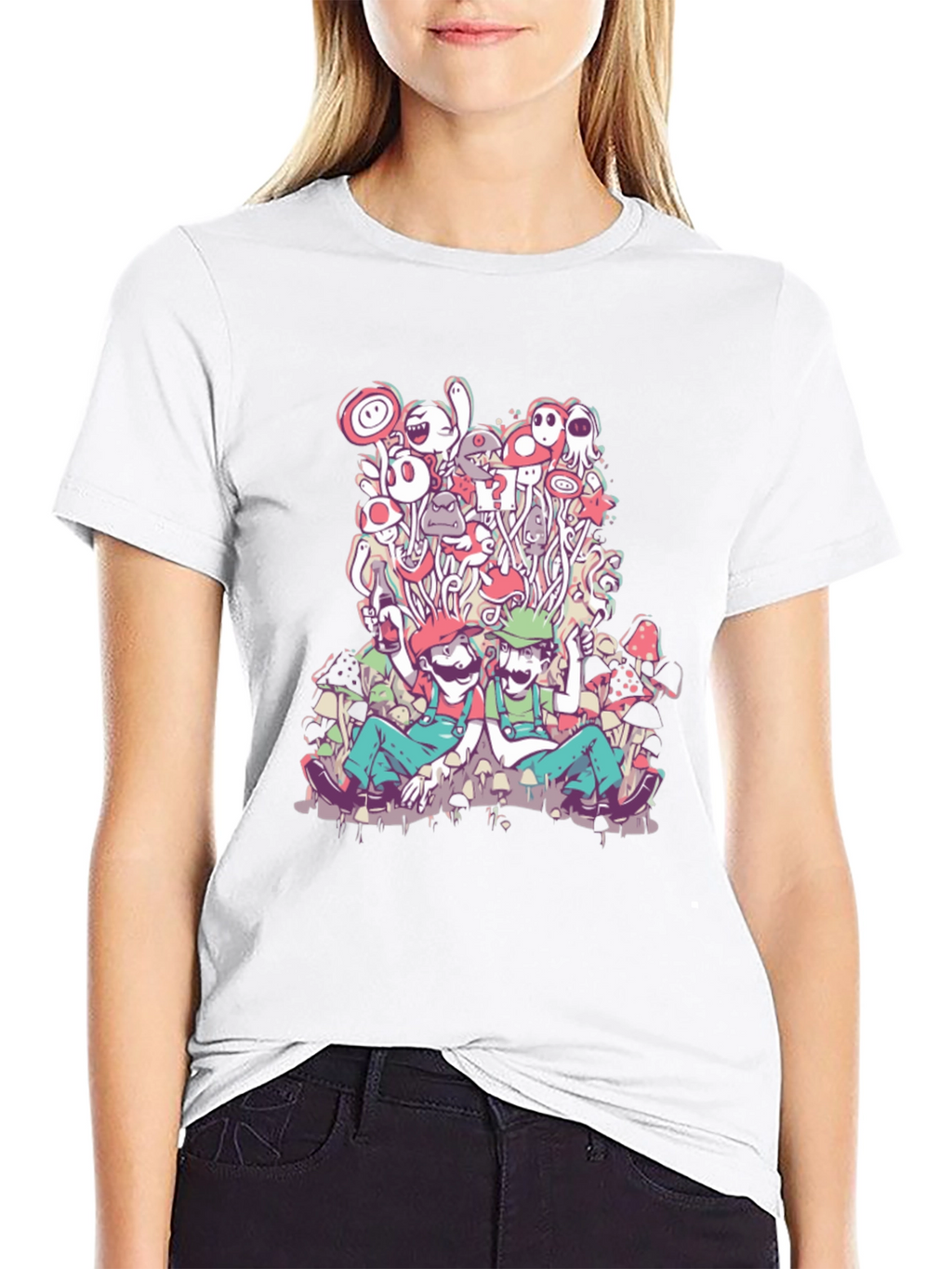 Mario & Luigi Mushroom Trip T-Shirt