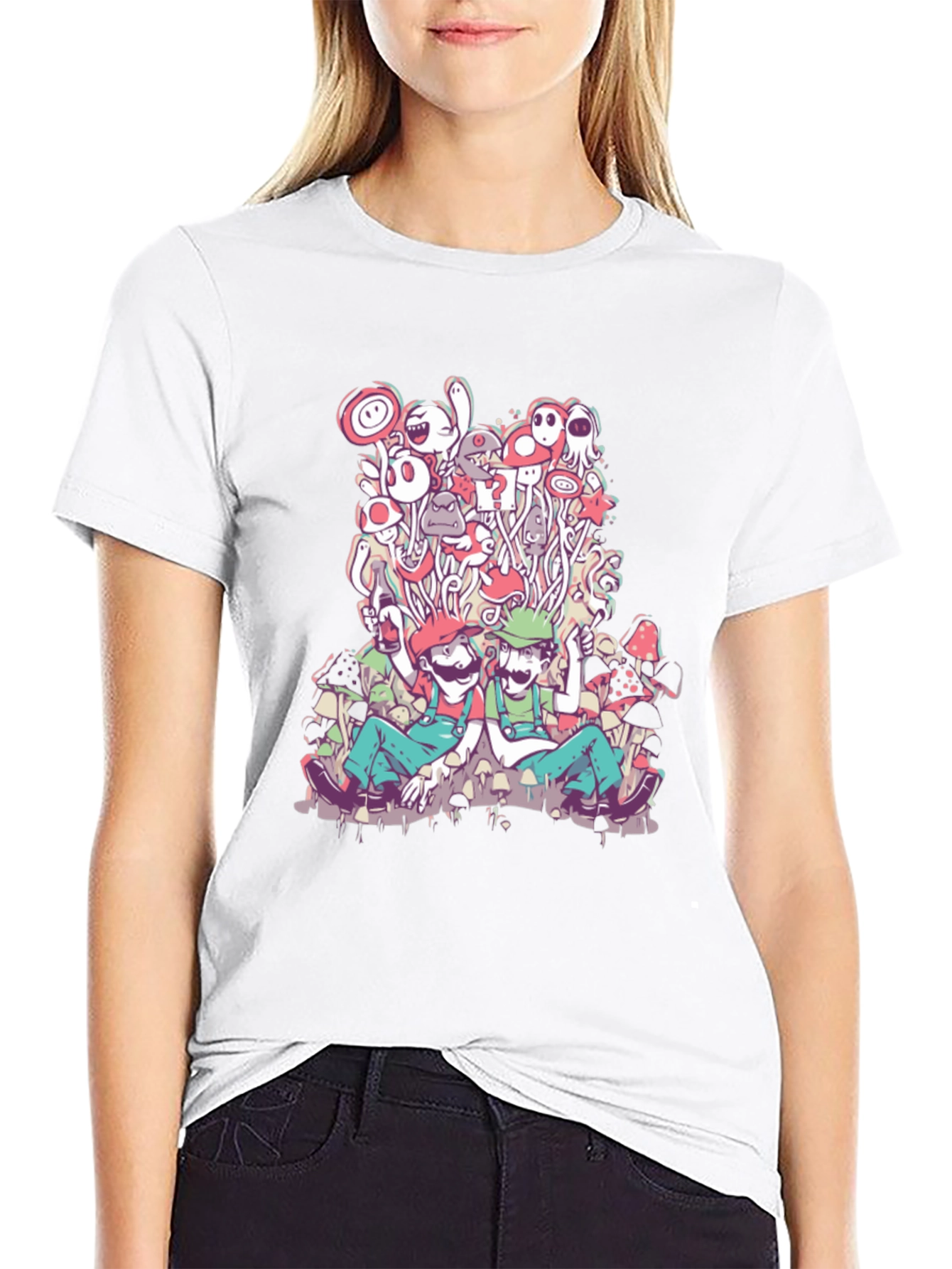 Mario & Luigi Mushroom Trip T-Shirt