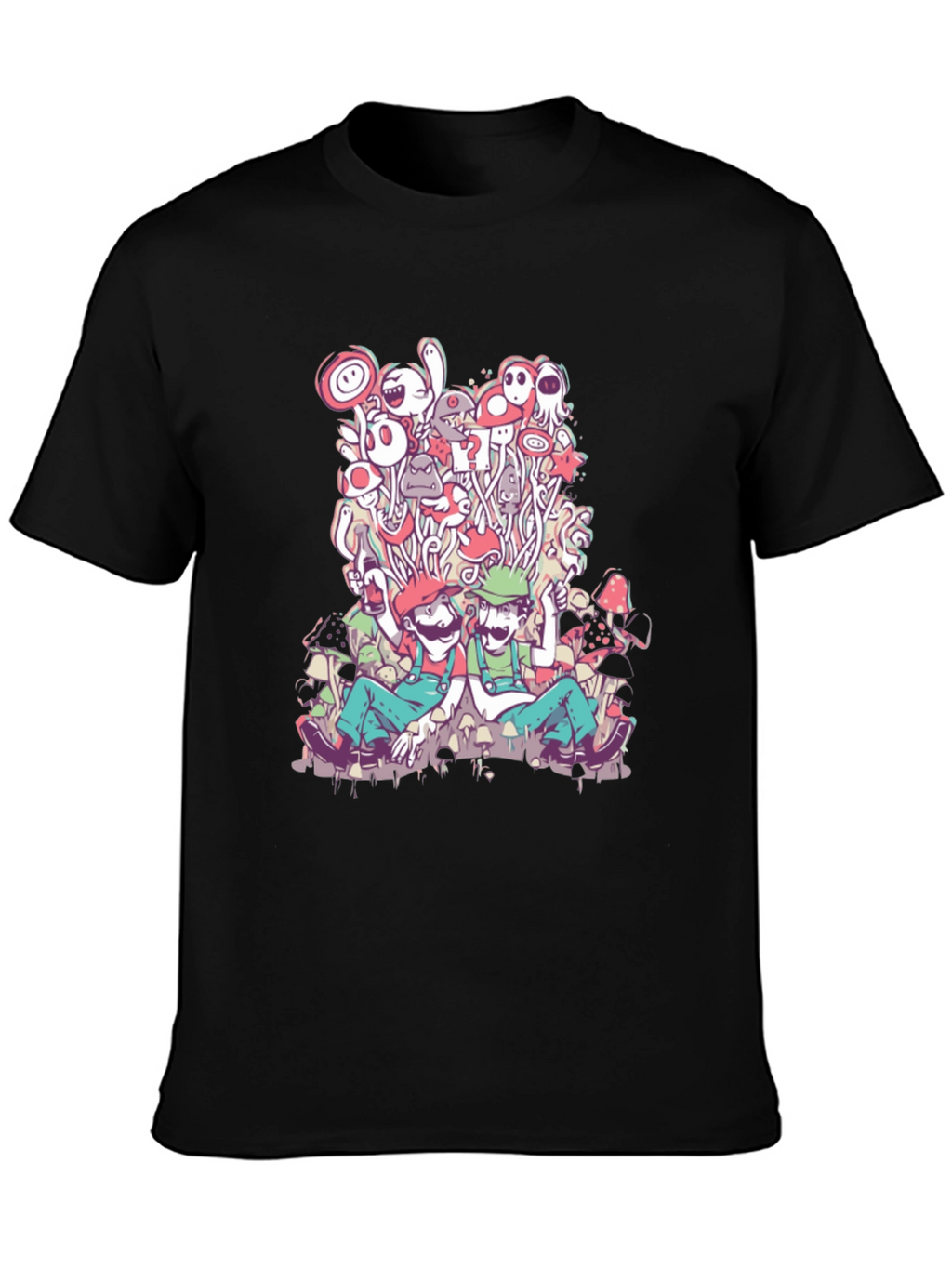 Mario & Luigi Mushroom Trip T-Shirt